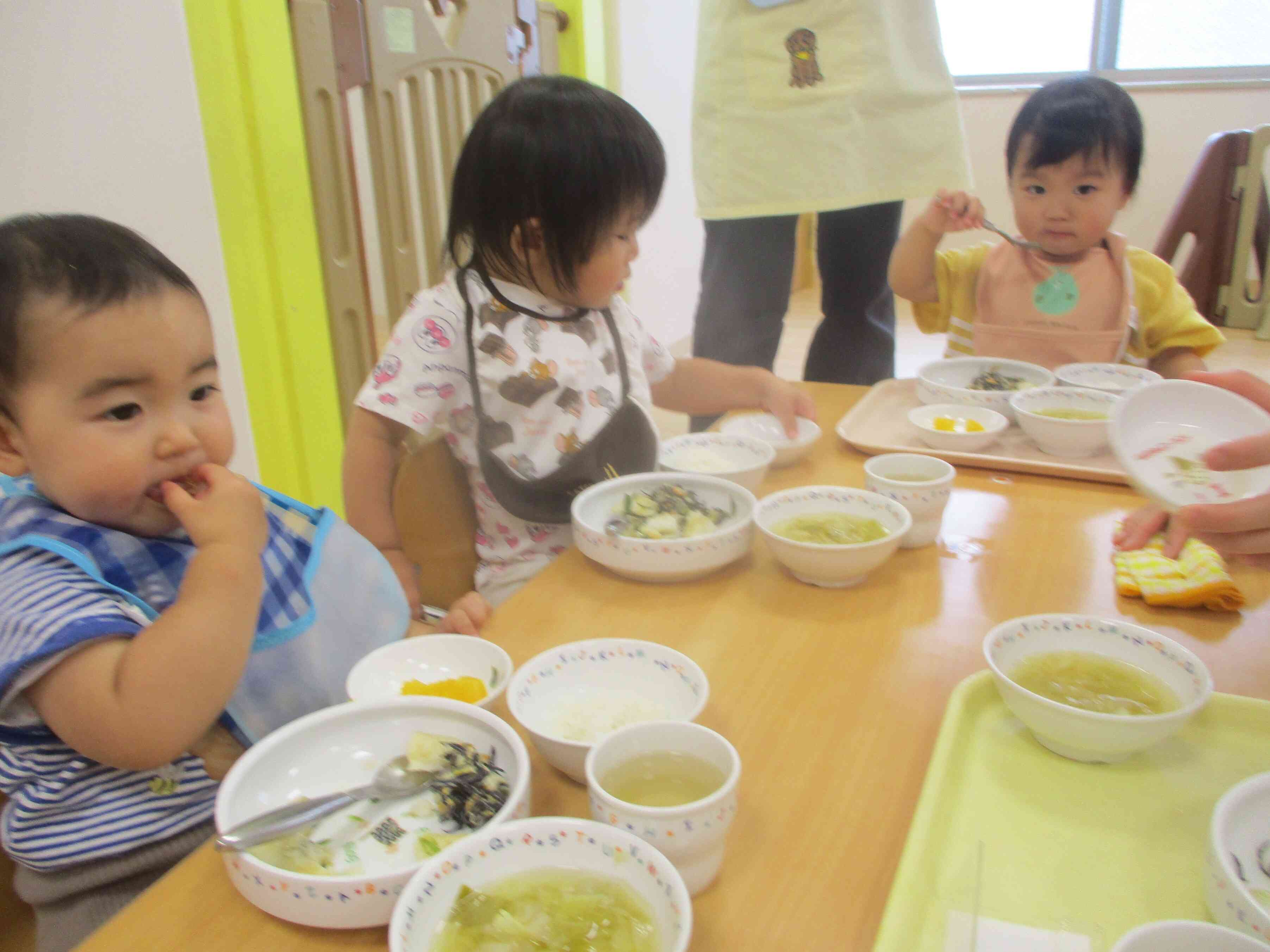 沢山遊んで思いっきり給食です！