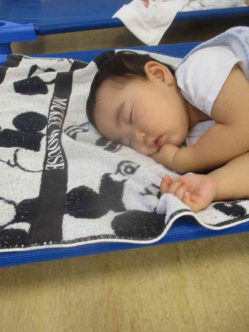 ぐっすり眠っていました！