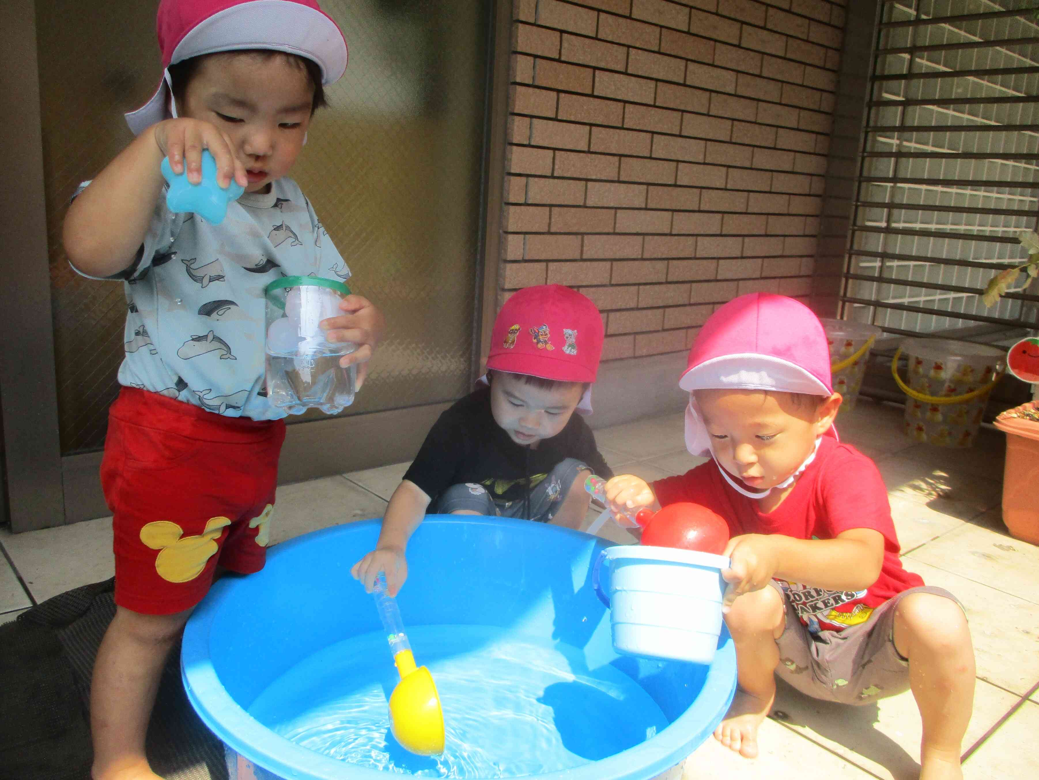 水遊び楽しいね☆