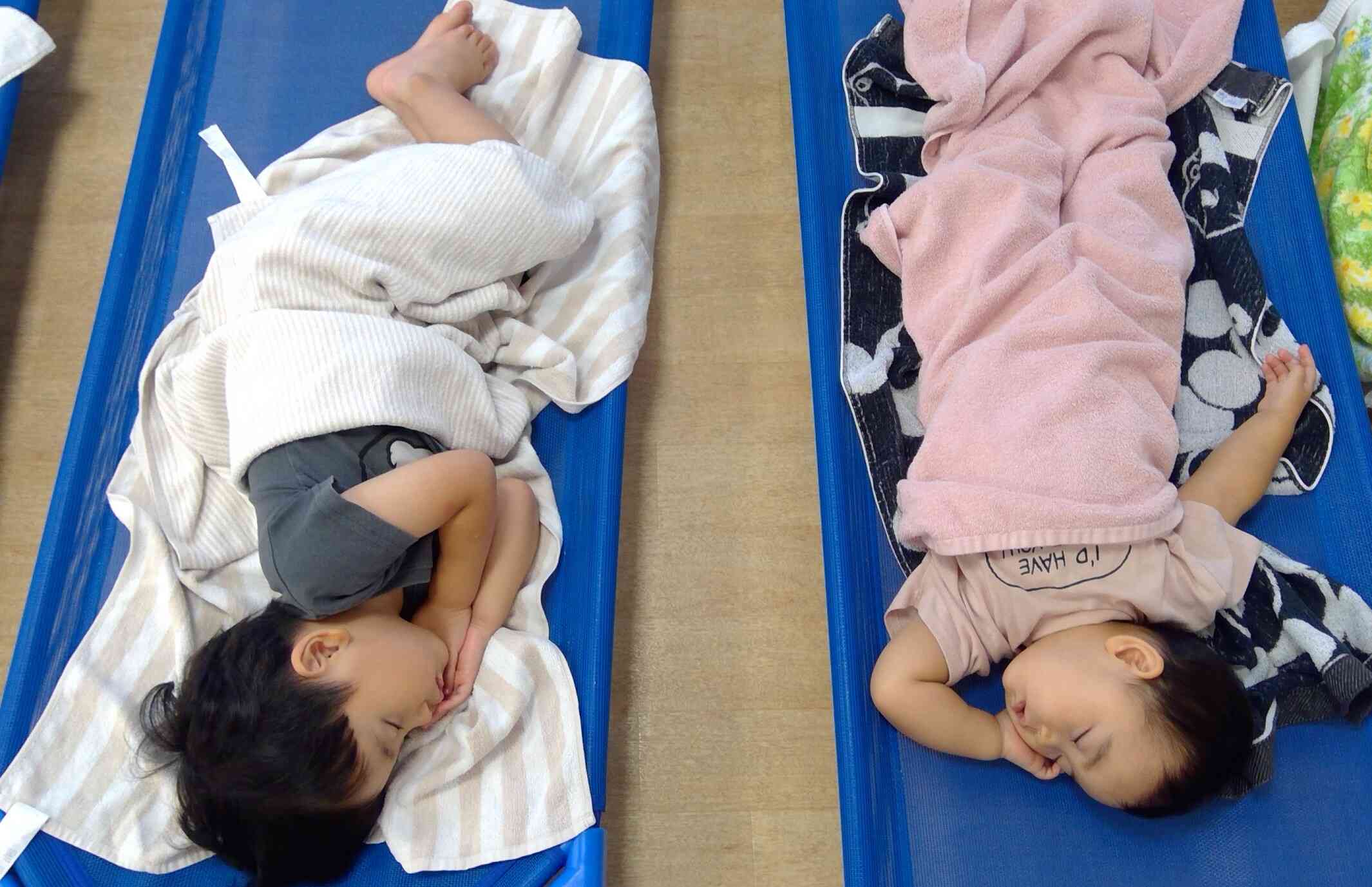 運動の後はゆっくりおやすみなさい