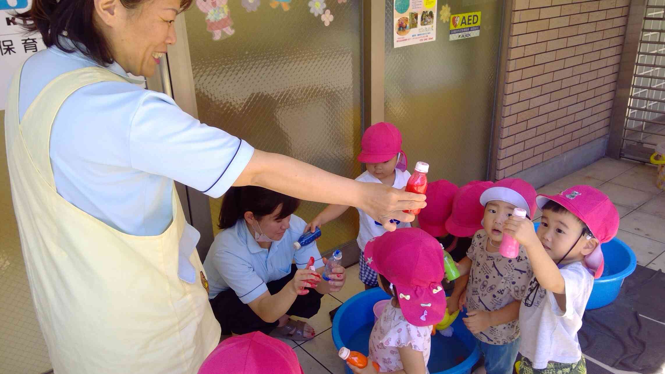 色水遊びをしたよ～