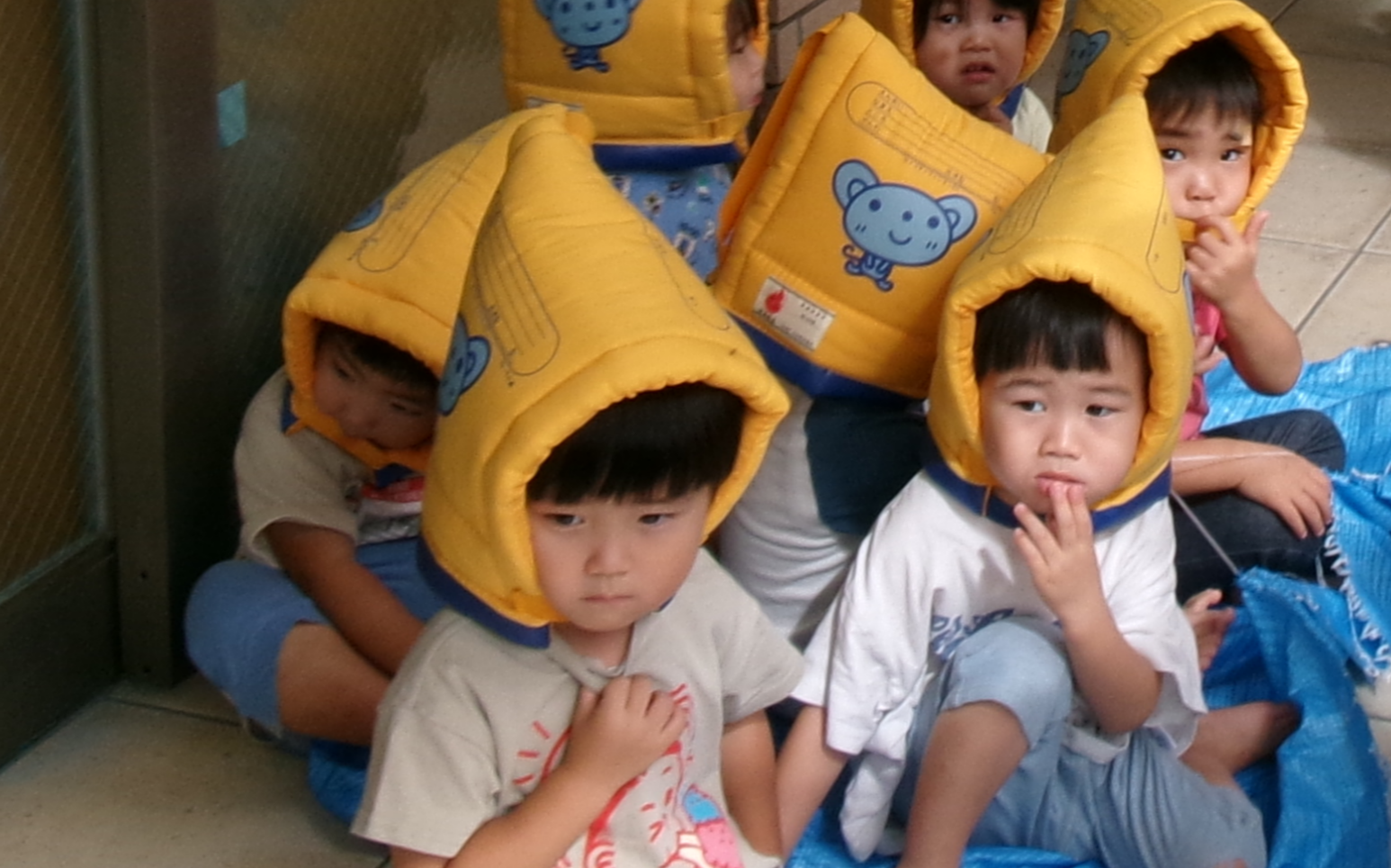 ドキドキしたけどとっても上手に避難できたよ