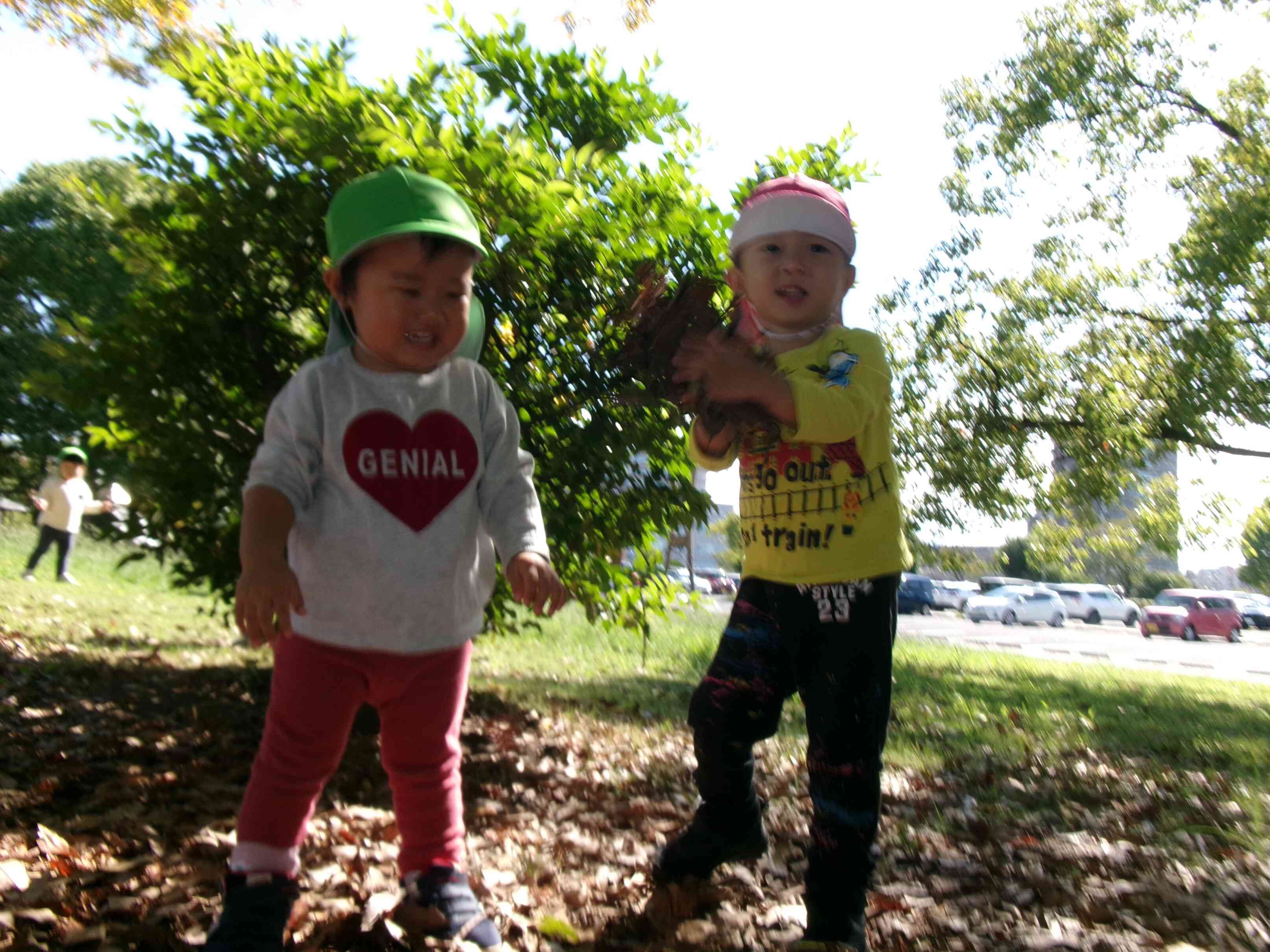 落ち葉がいっぱ～い！