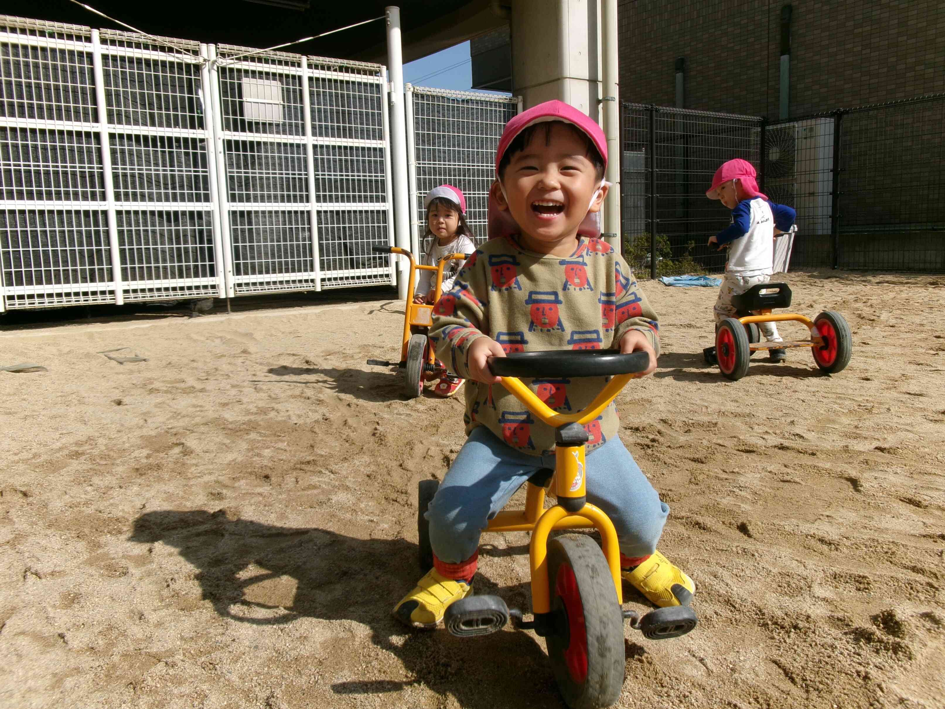 三輪車に乗ったよ☆