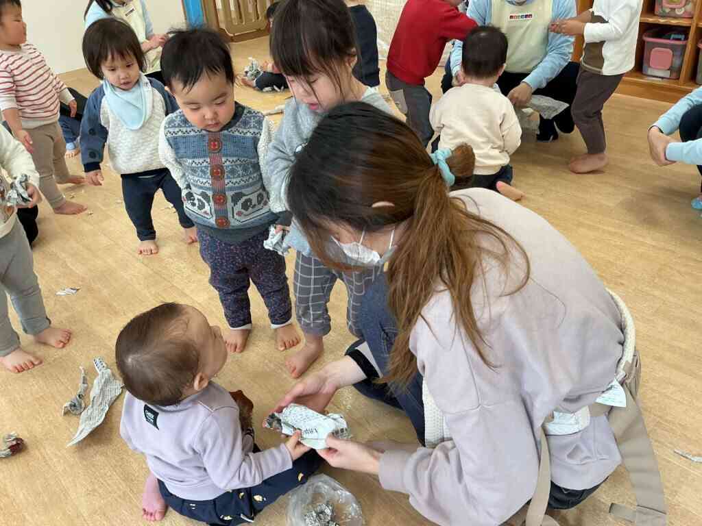 1月21日 節分(鬼のお面づくり 新聞あそび)