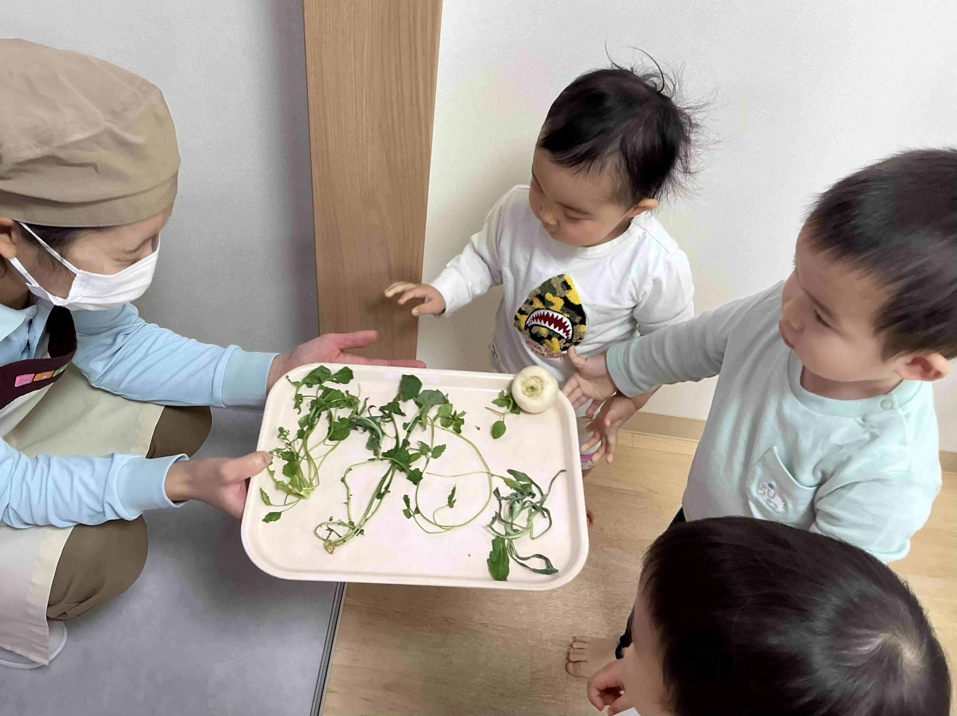 美味しい給食作ってね〜！