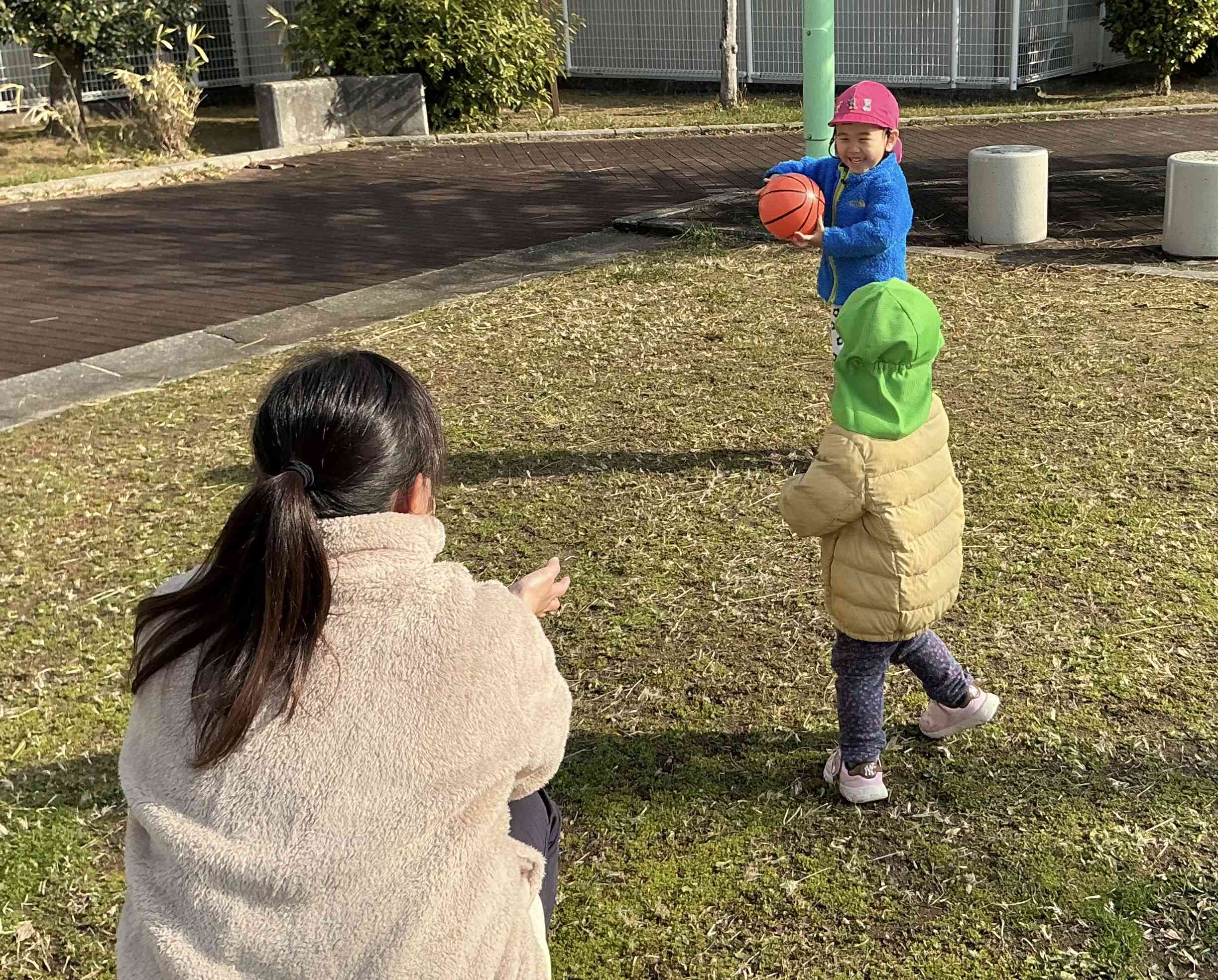 せんせい〜！いくよ〜！