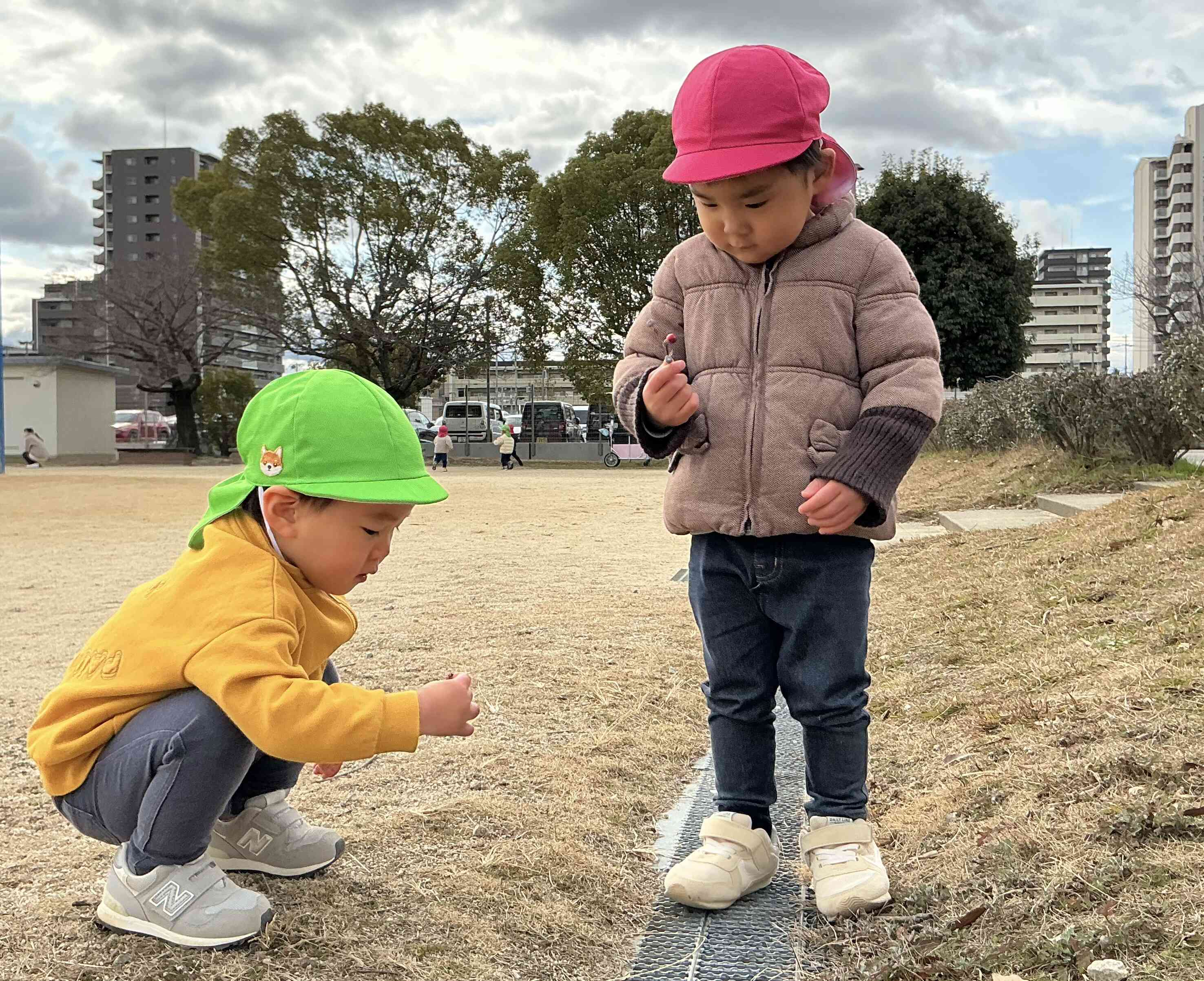 公園、たのしいね。