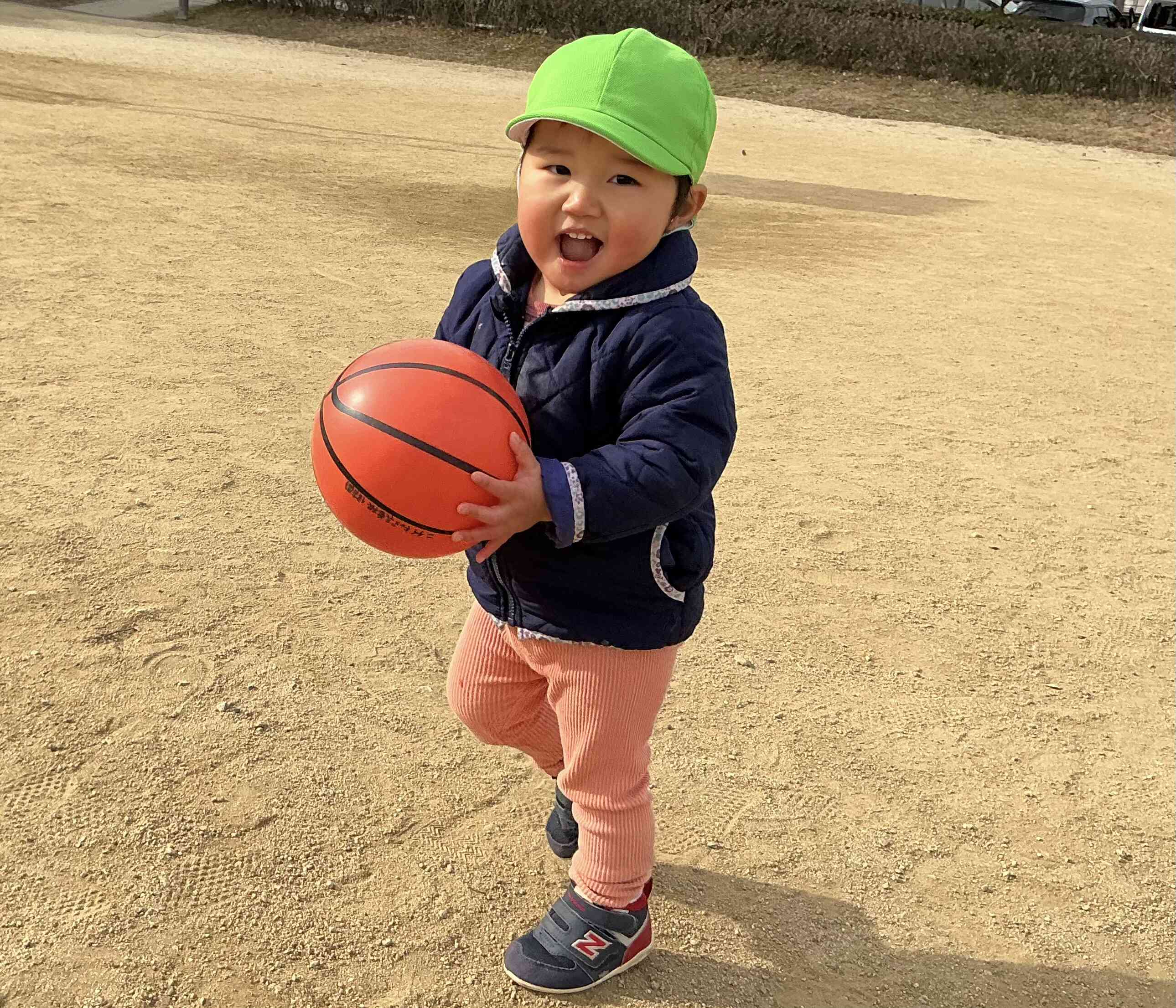 ボールつかまえた！