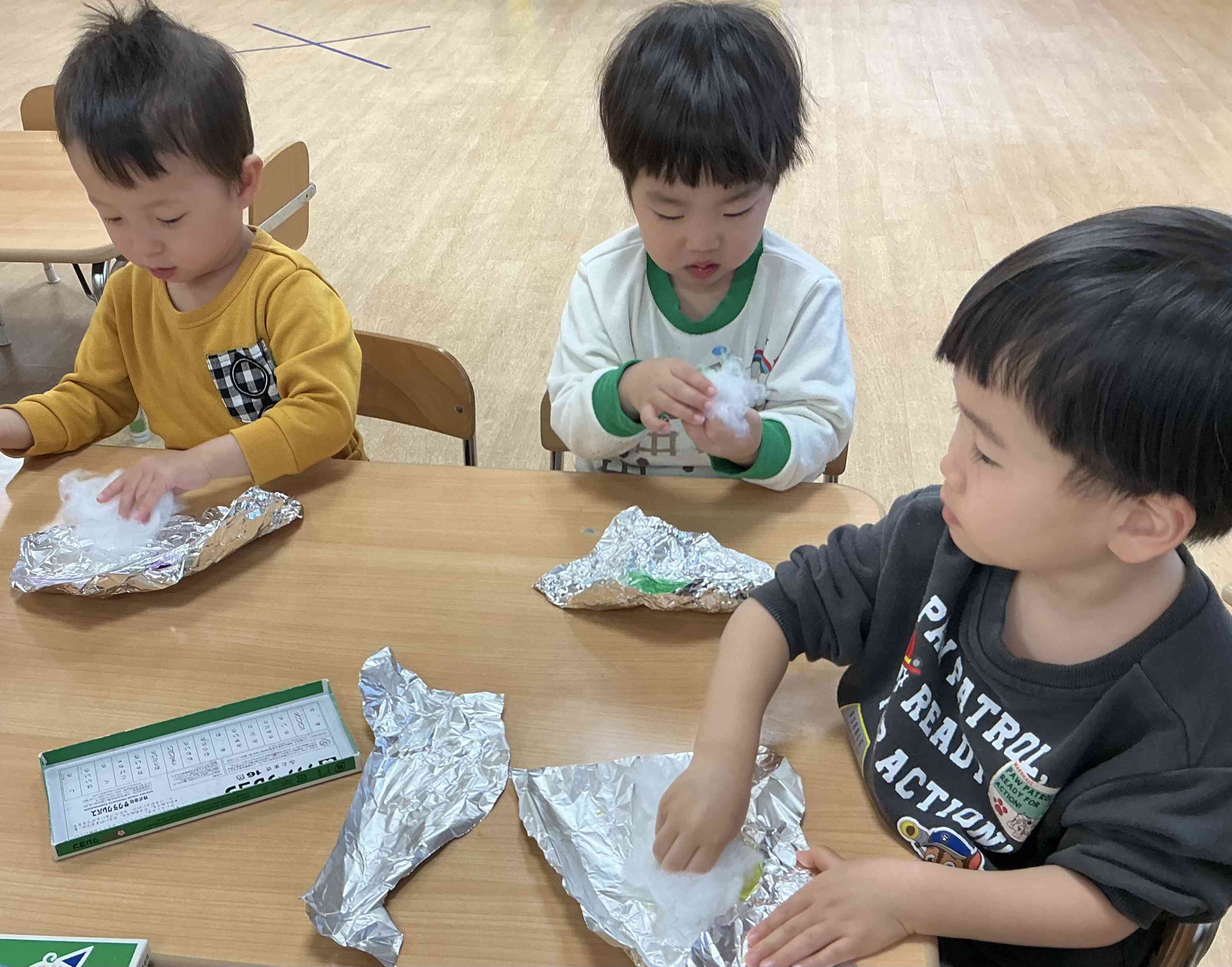 今日は製作をしたよ!