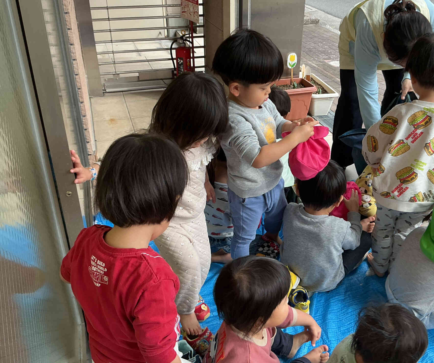 避難訓練したよ