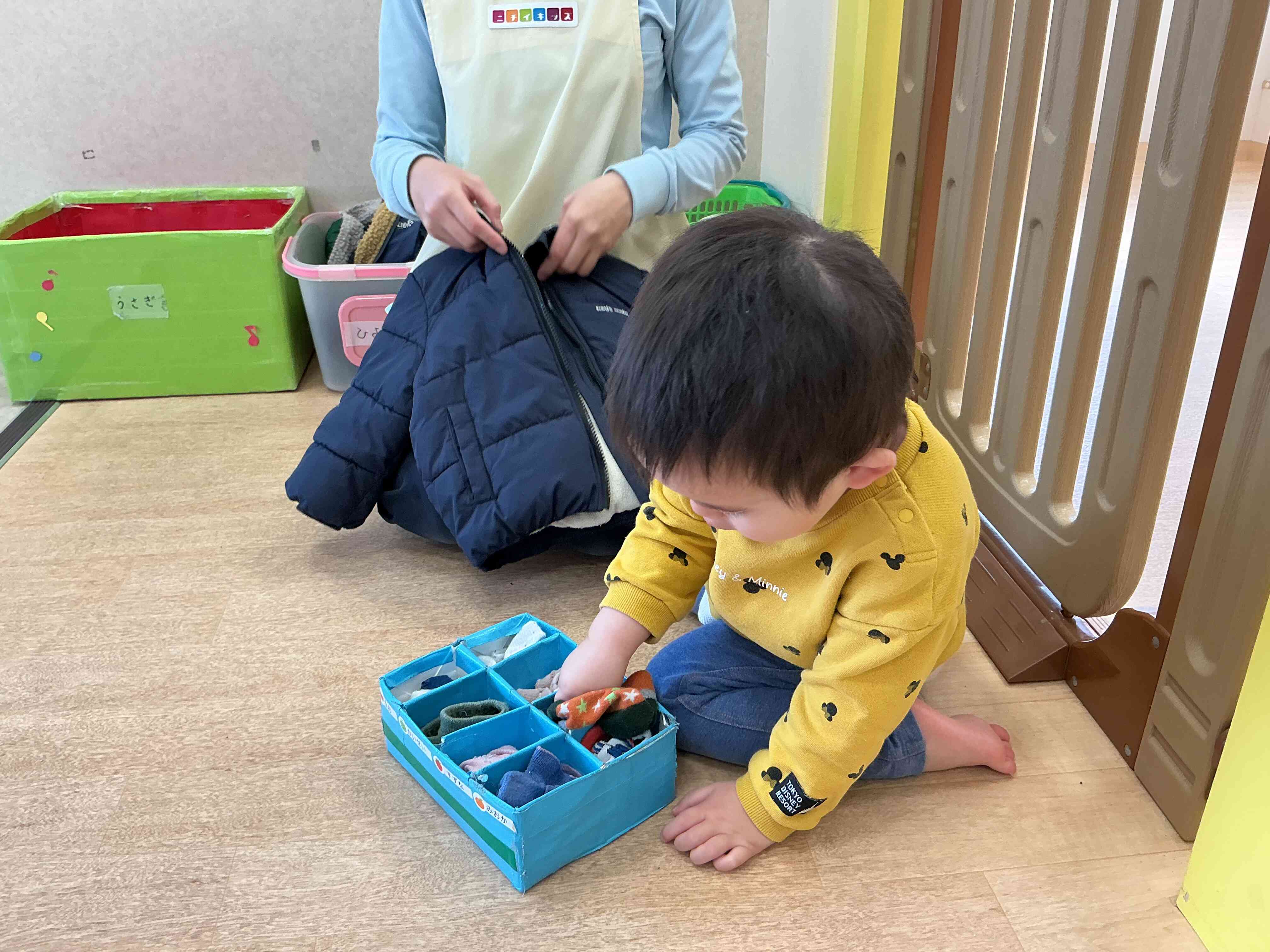 靴下を片づけたよ〜