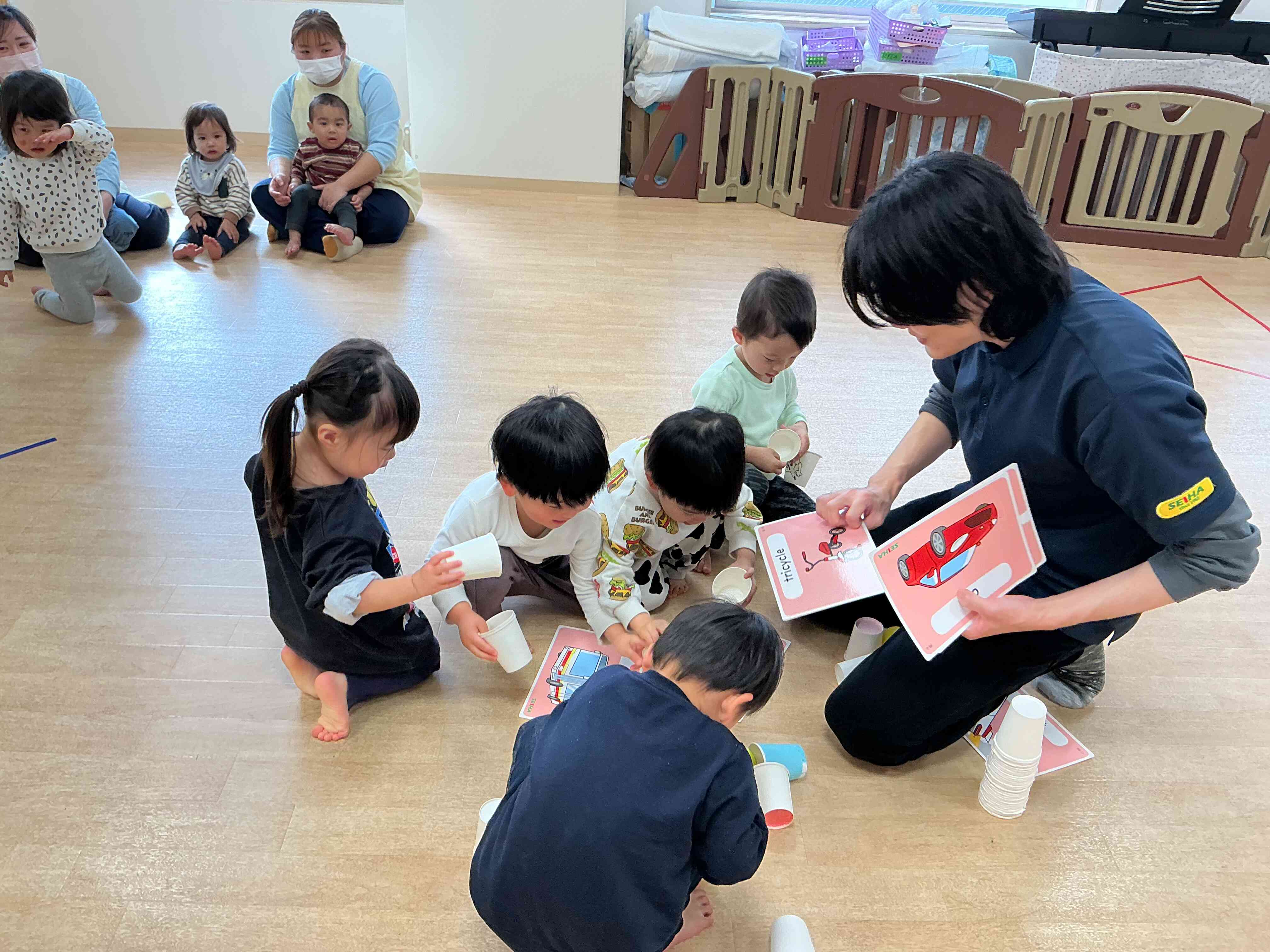 うさぎ組さん夢中です。