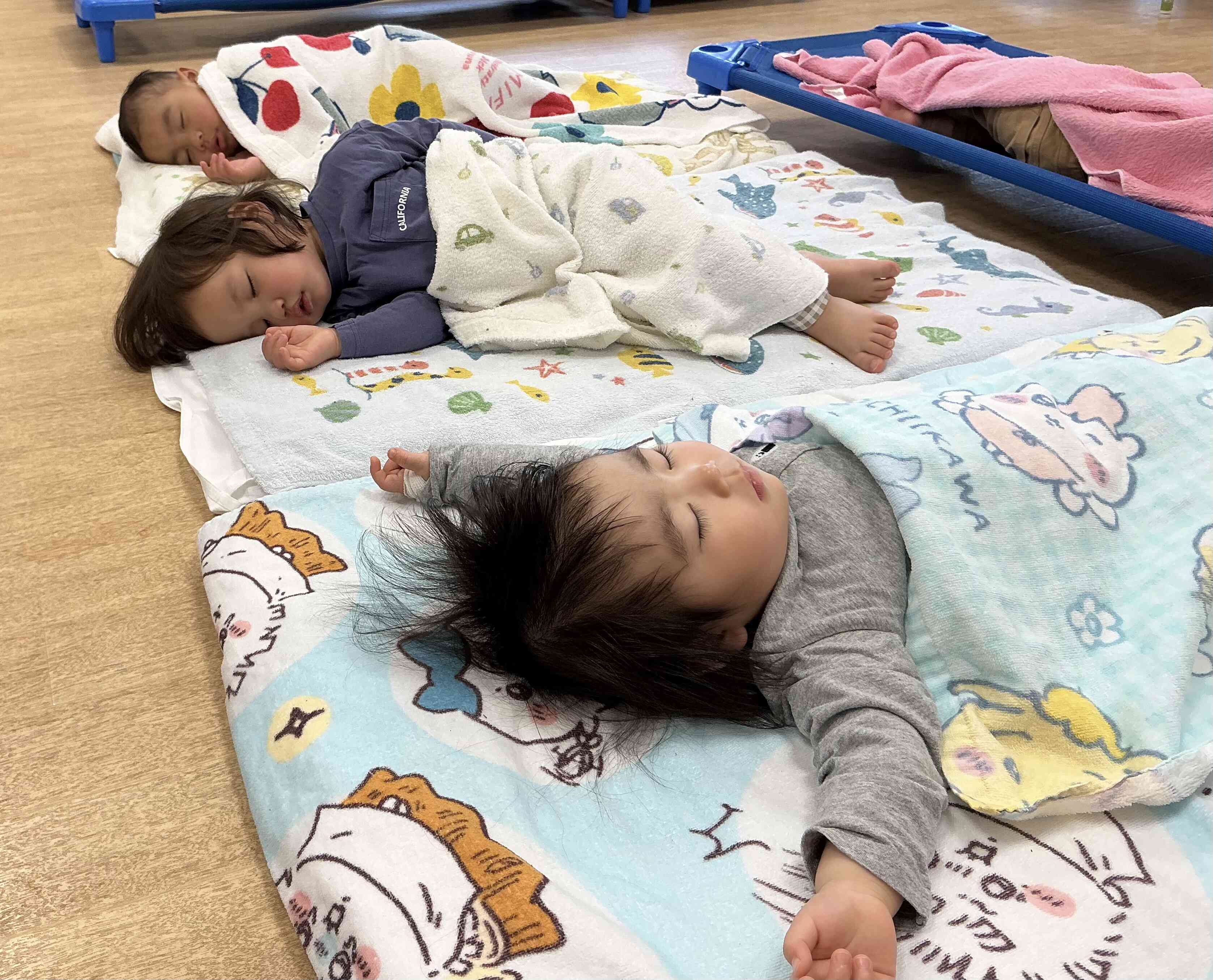 いっぱい遊んでぐっすり寝たよ！