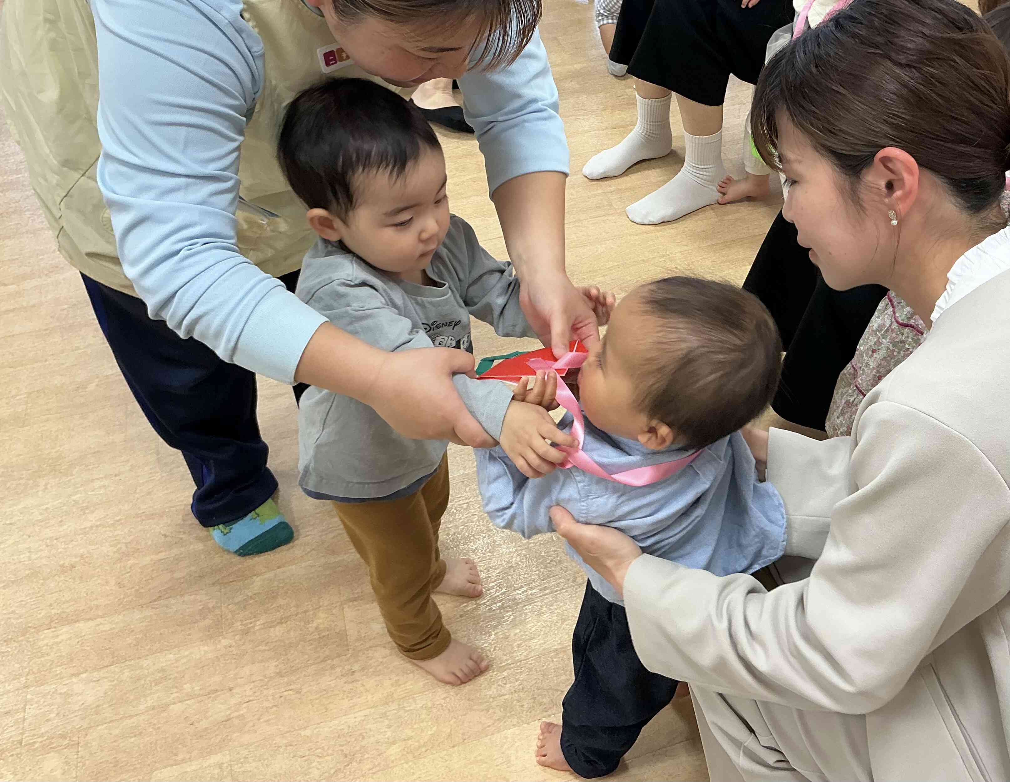 チューリップのメダルをプレゼント〜！