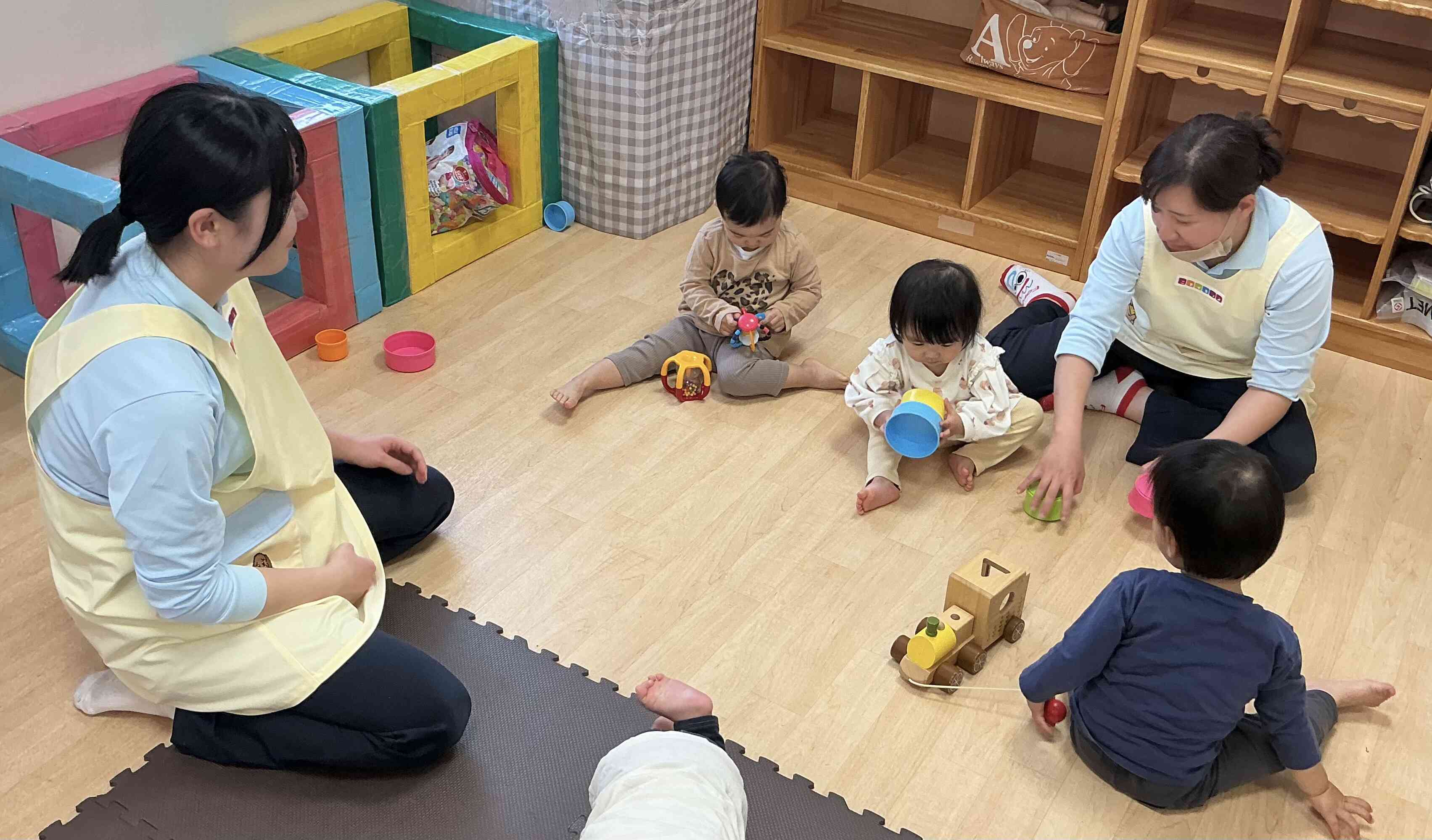 先生とお友だちと一緒に！