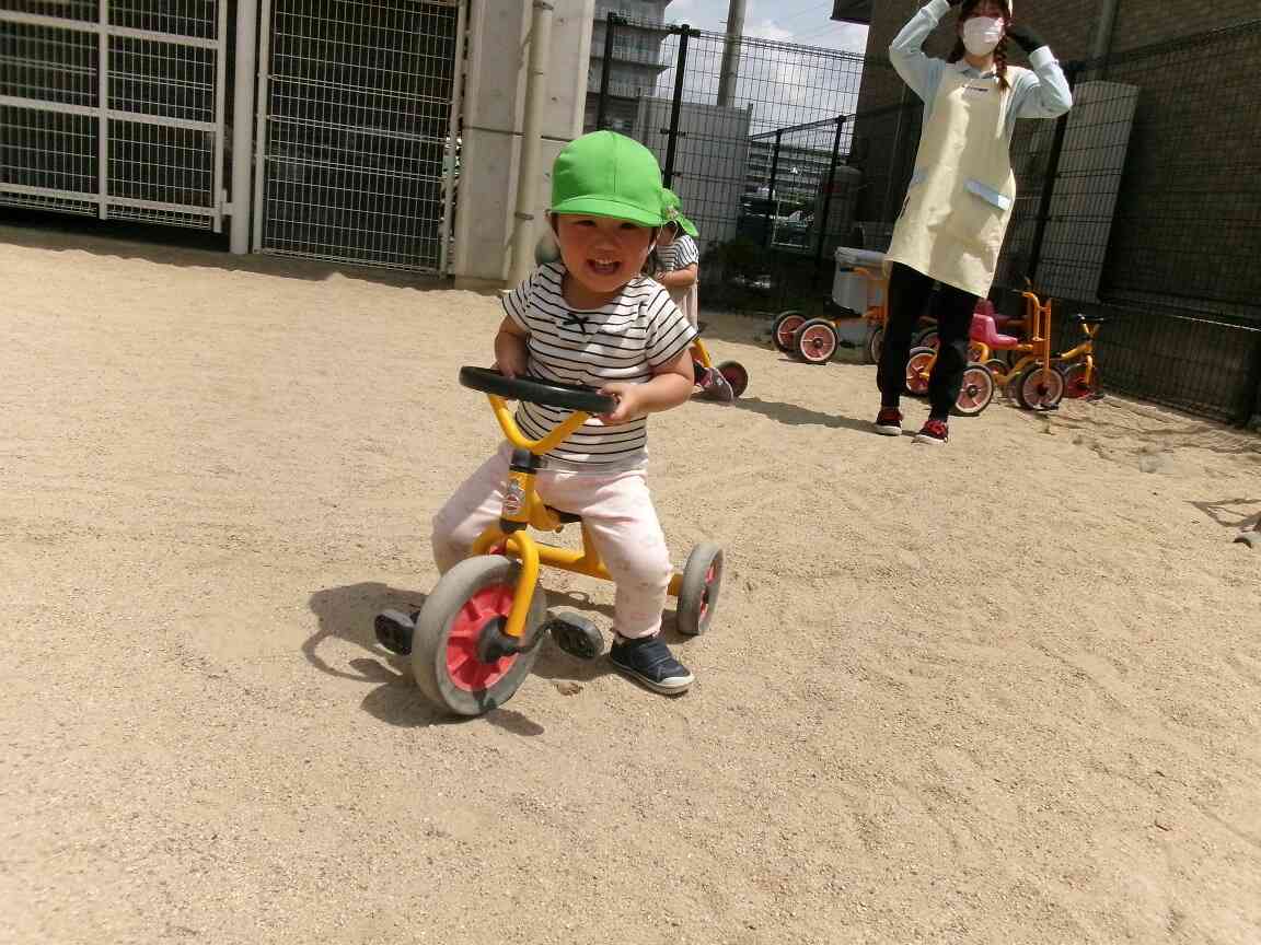 頑張って漕ぐよ～
