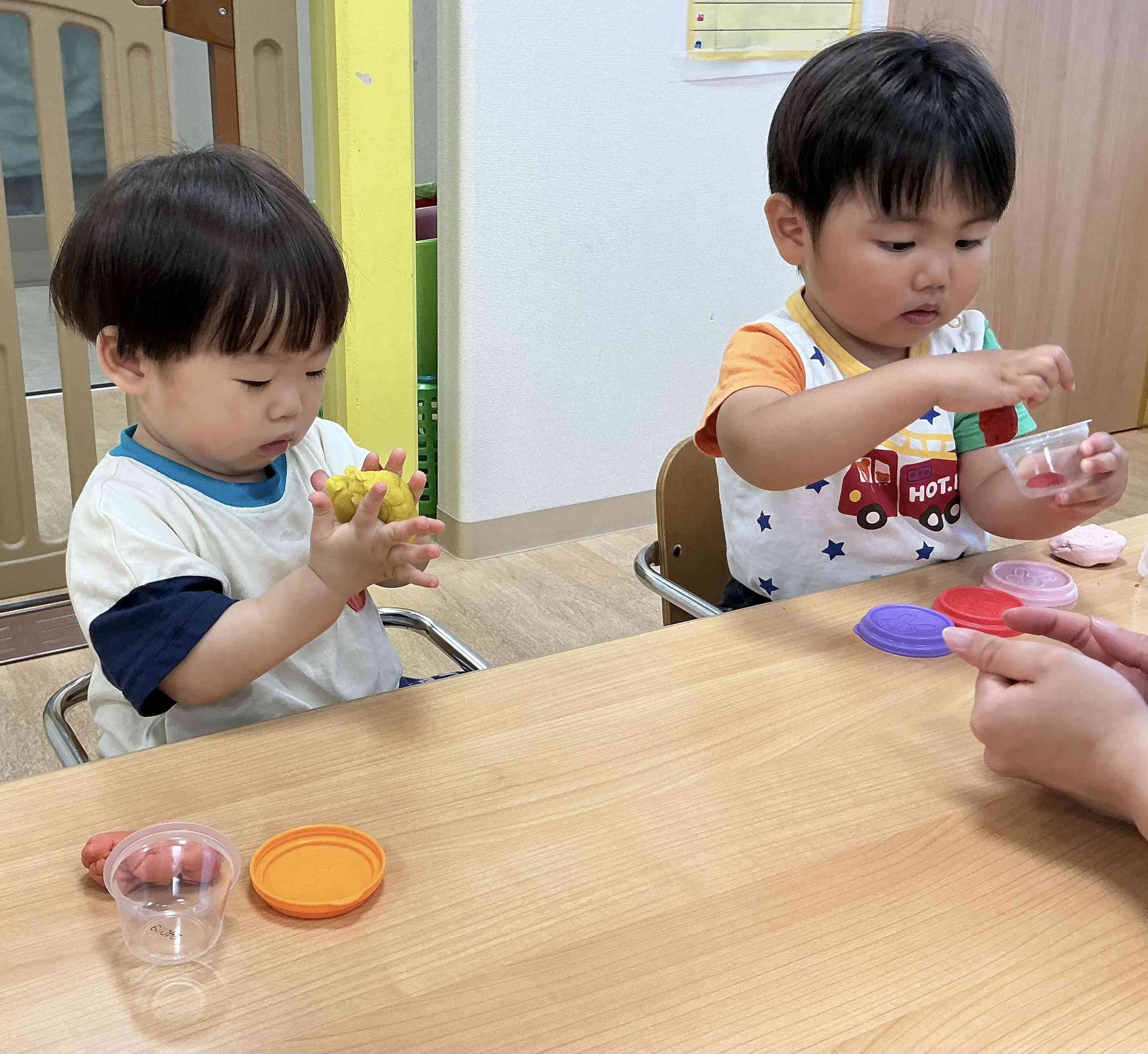 お部屋で過ごしたよ!