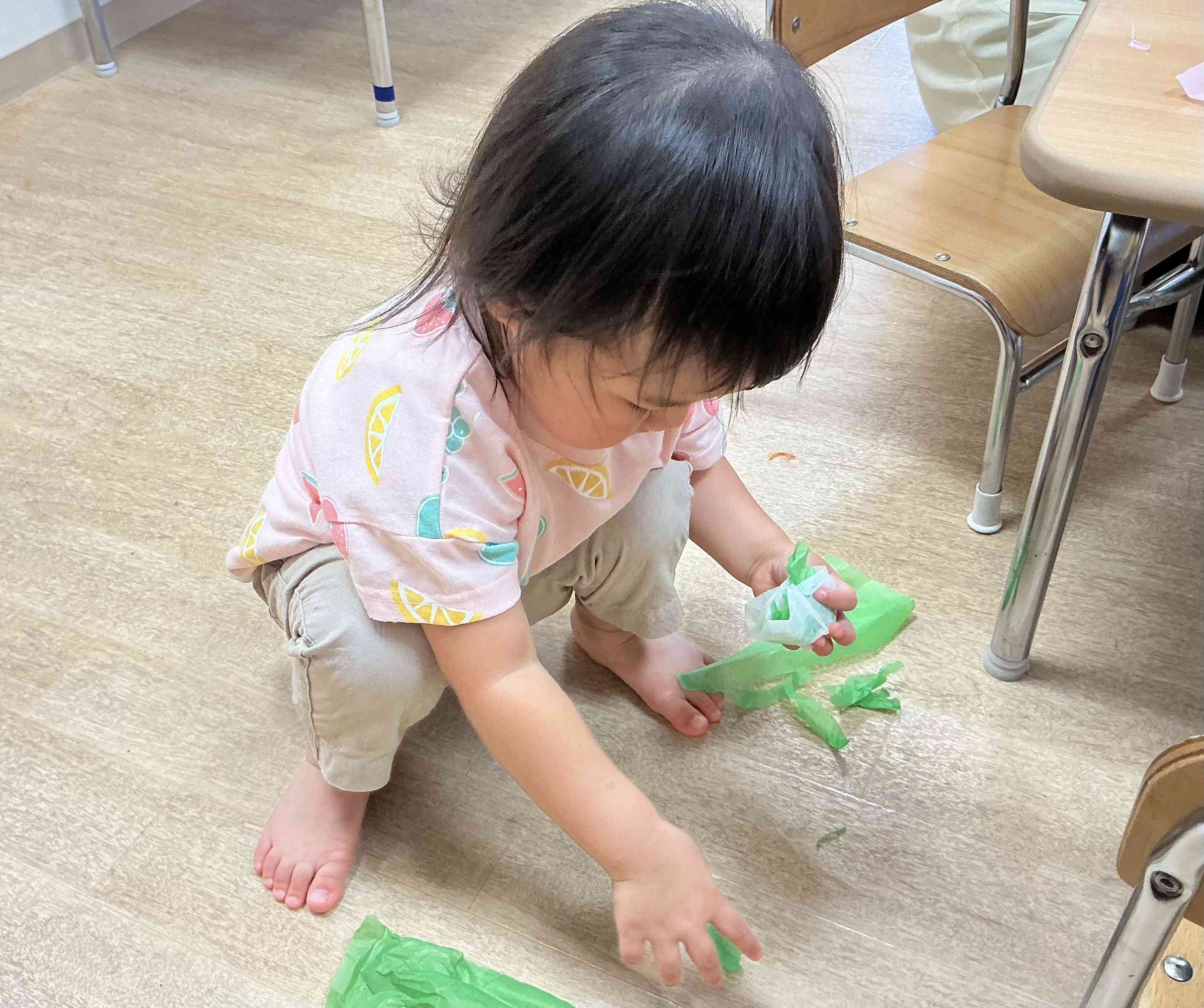 花紙沢山ちぎったよー