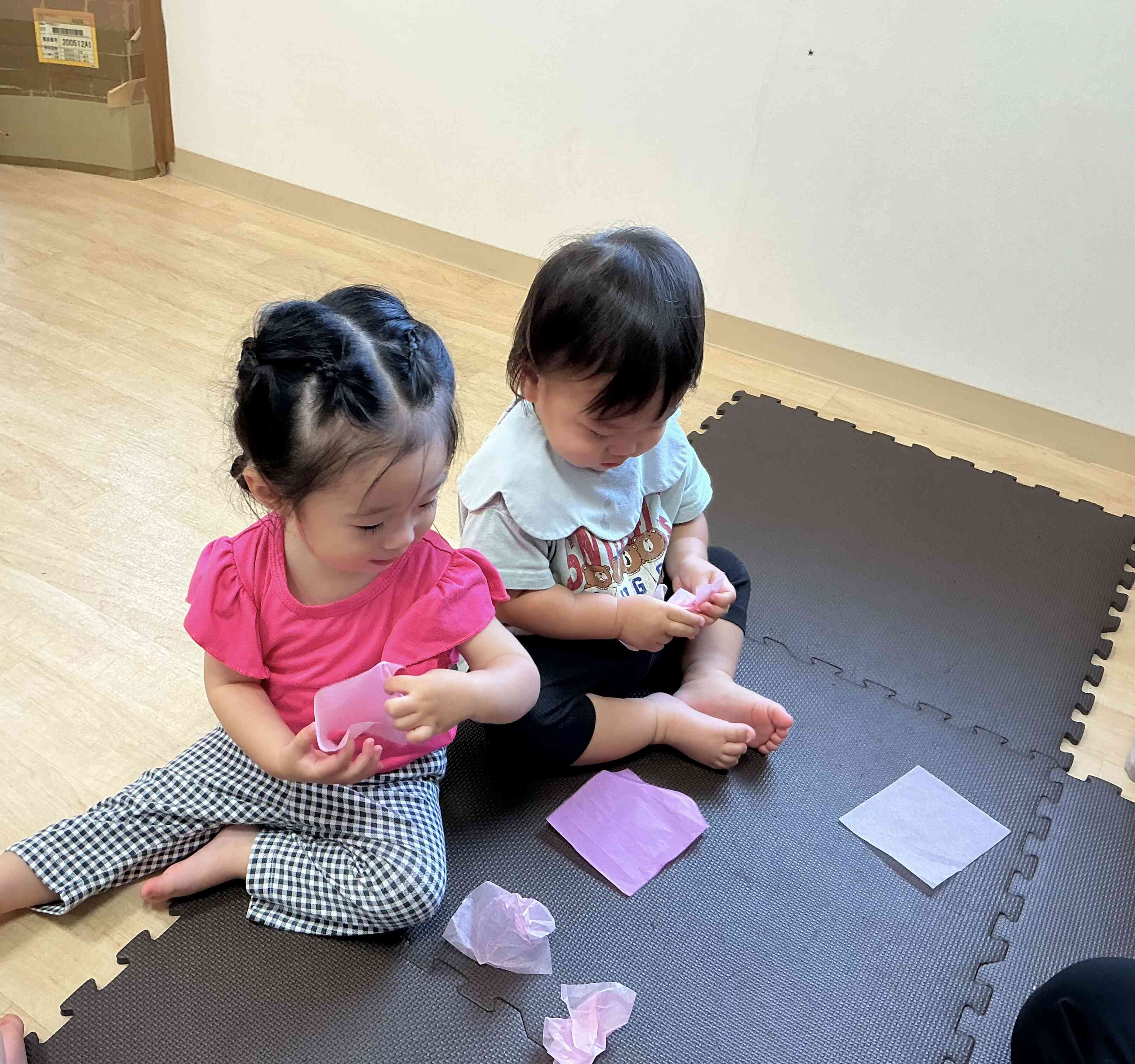 花紙丸めてみるよ！