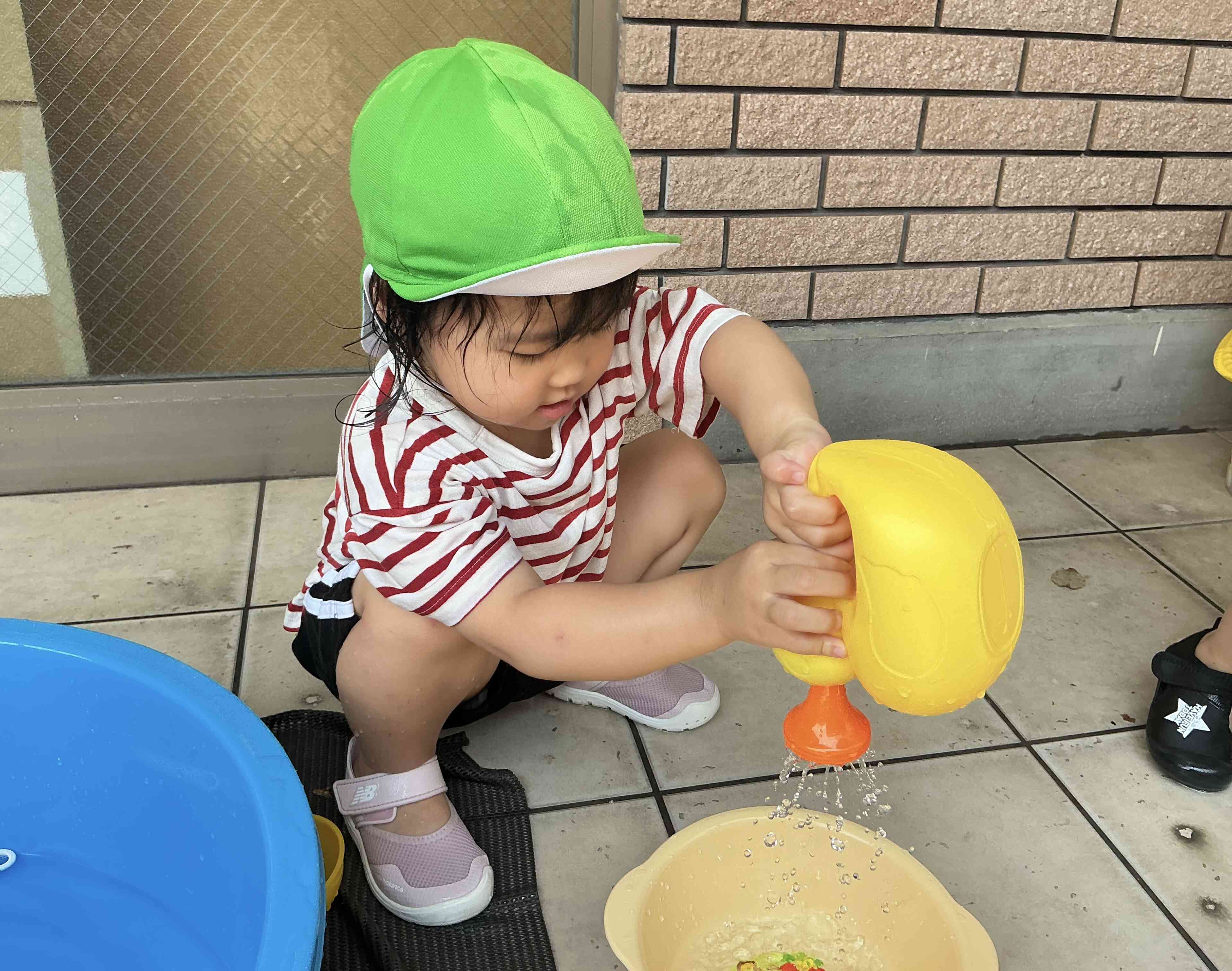お水が出てきたよ!