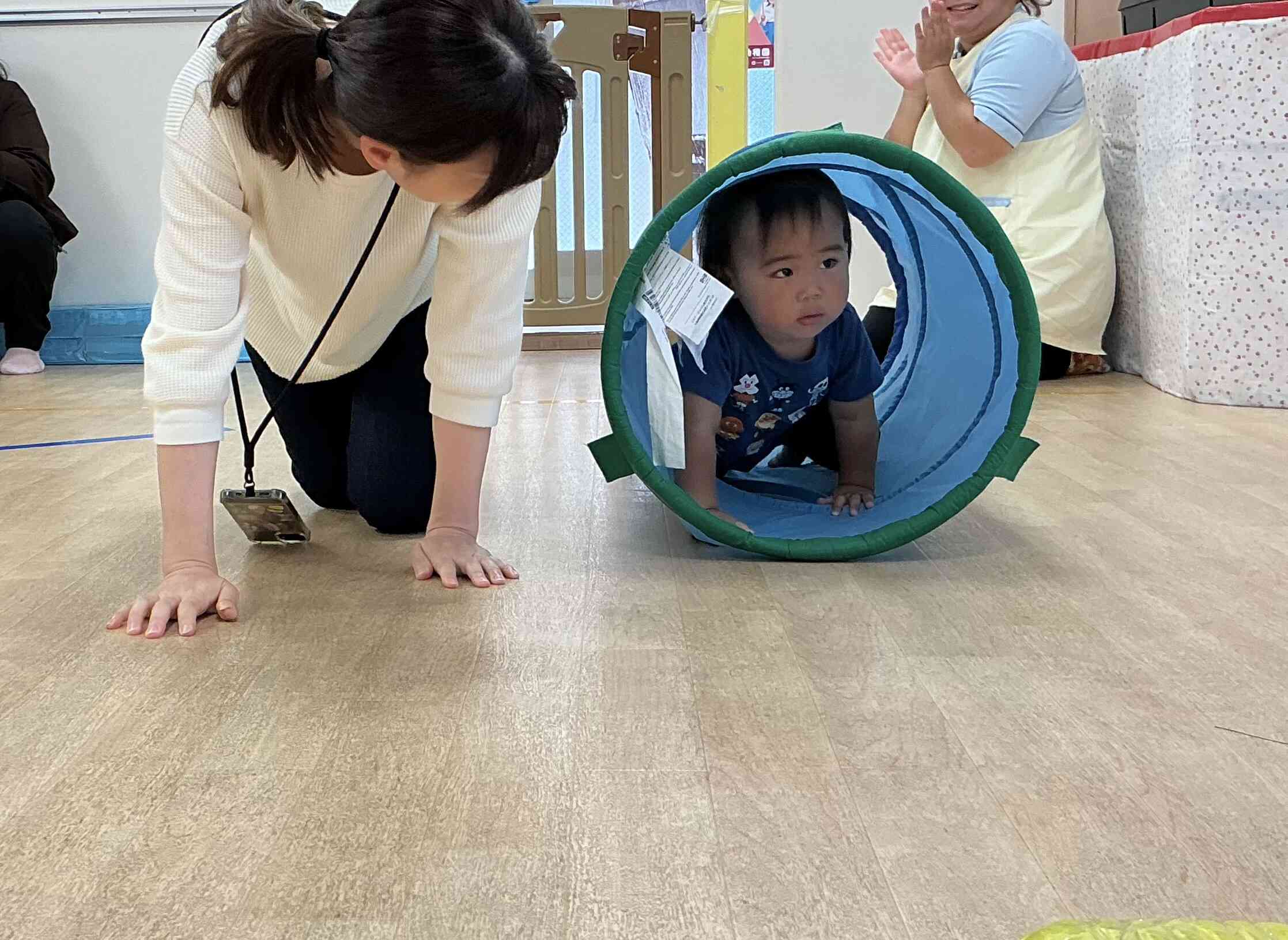 今日はママと一緒で嬉しいね