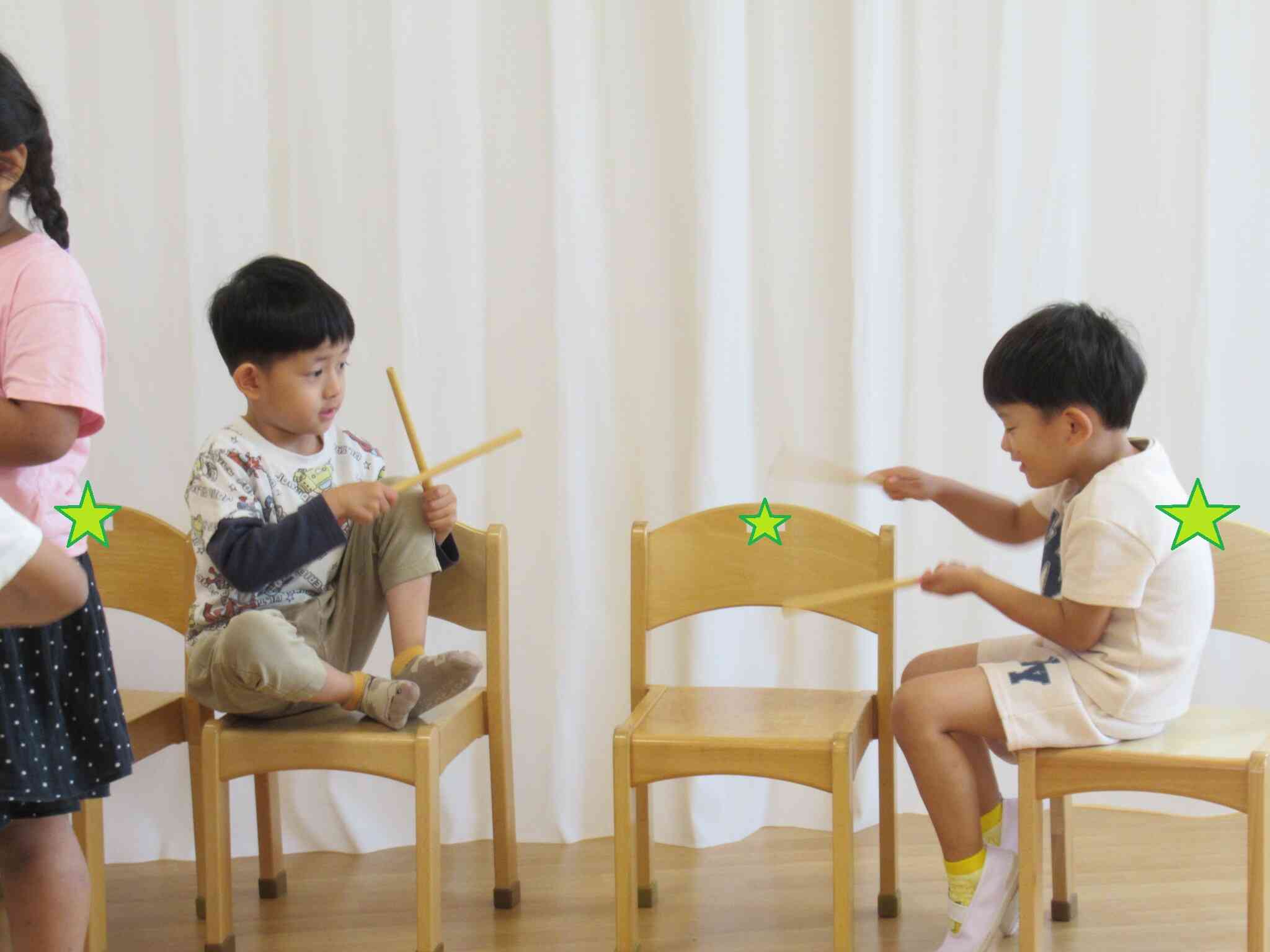 「ぼくの音、聞いてね」「一緒にやってみようよ」「いい音だね」