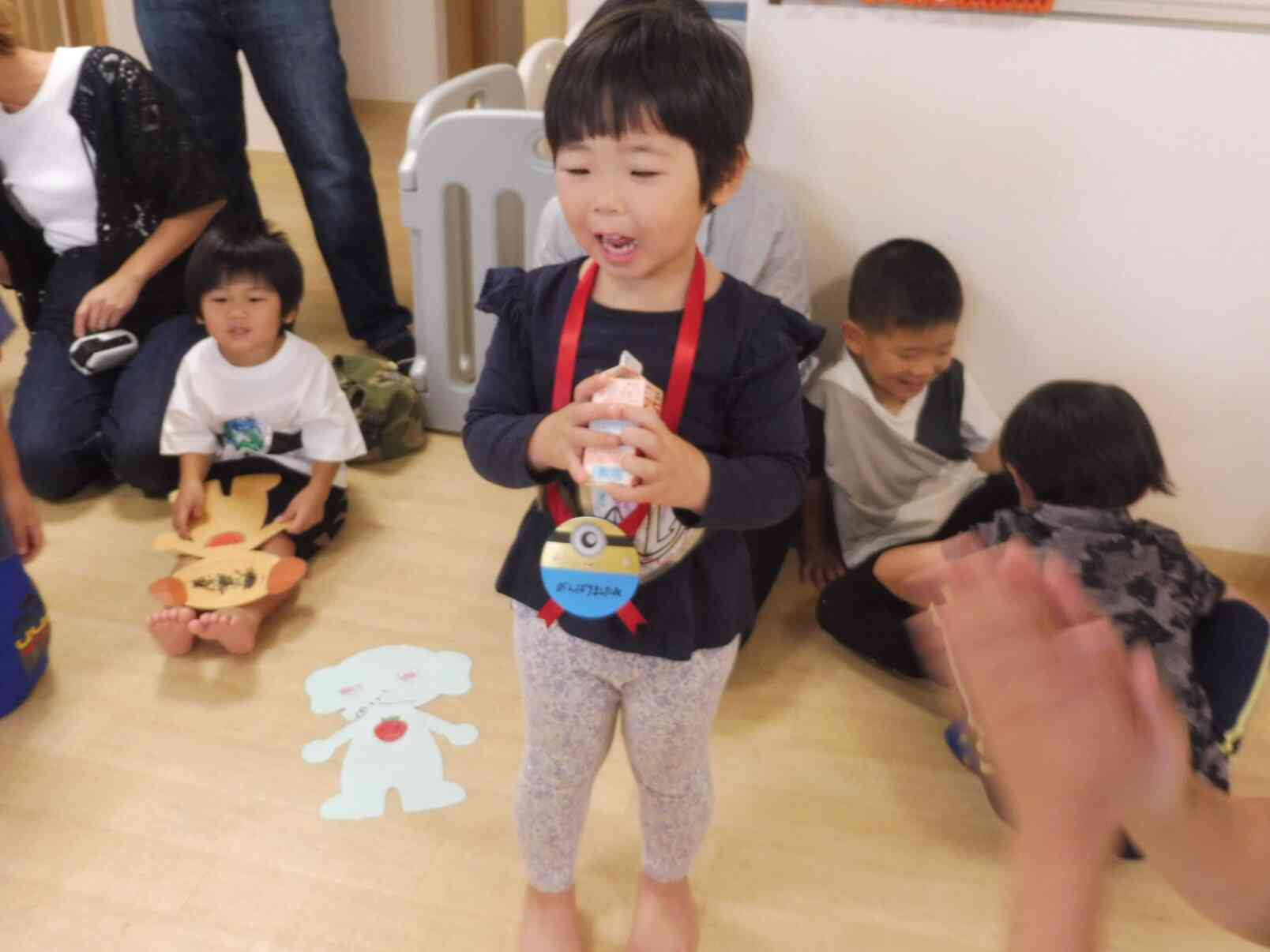 メダルとジュースのプレゼント！