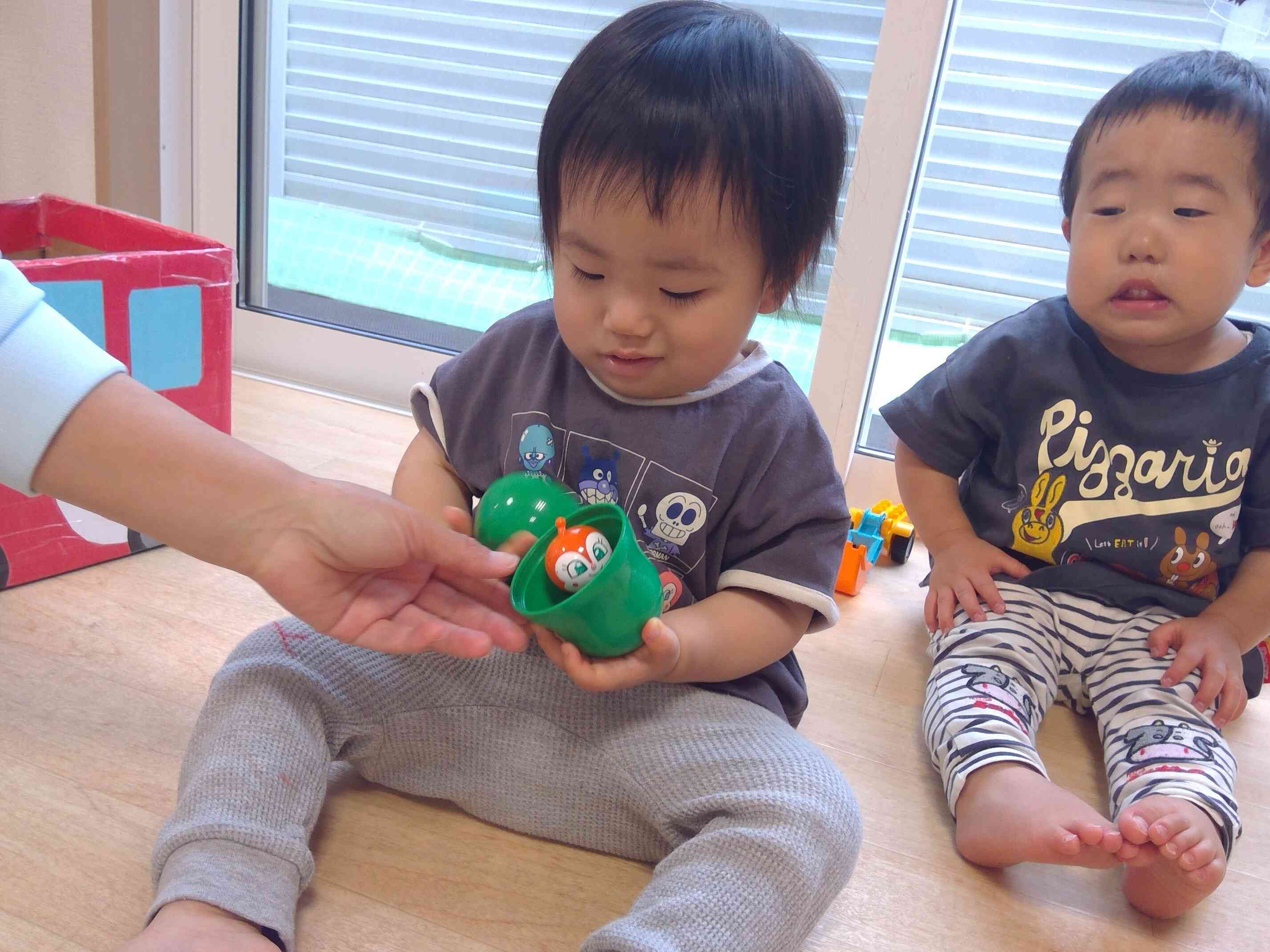 蓋を開けたら…あらっ‼どきんちゃん！