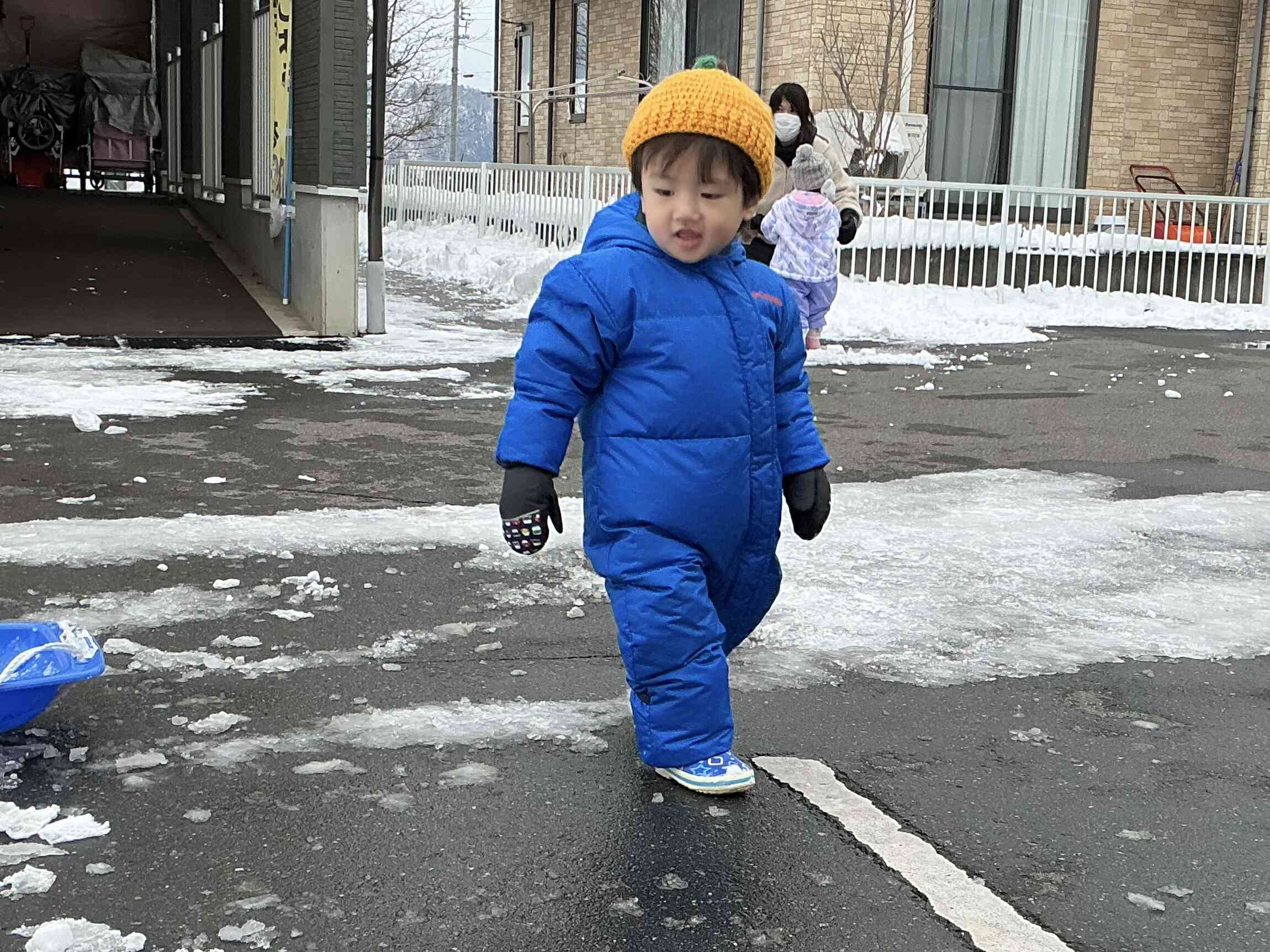 雪がないと歩きやすいなぁ!