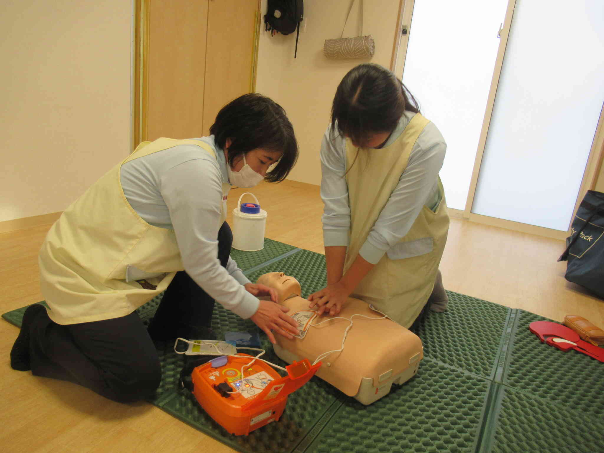 職員研修　救命講習