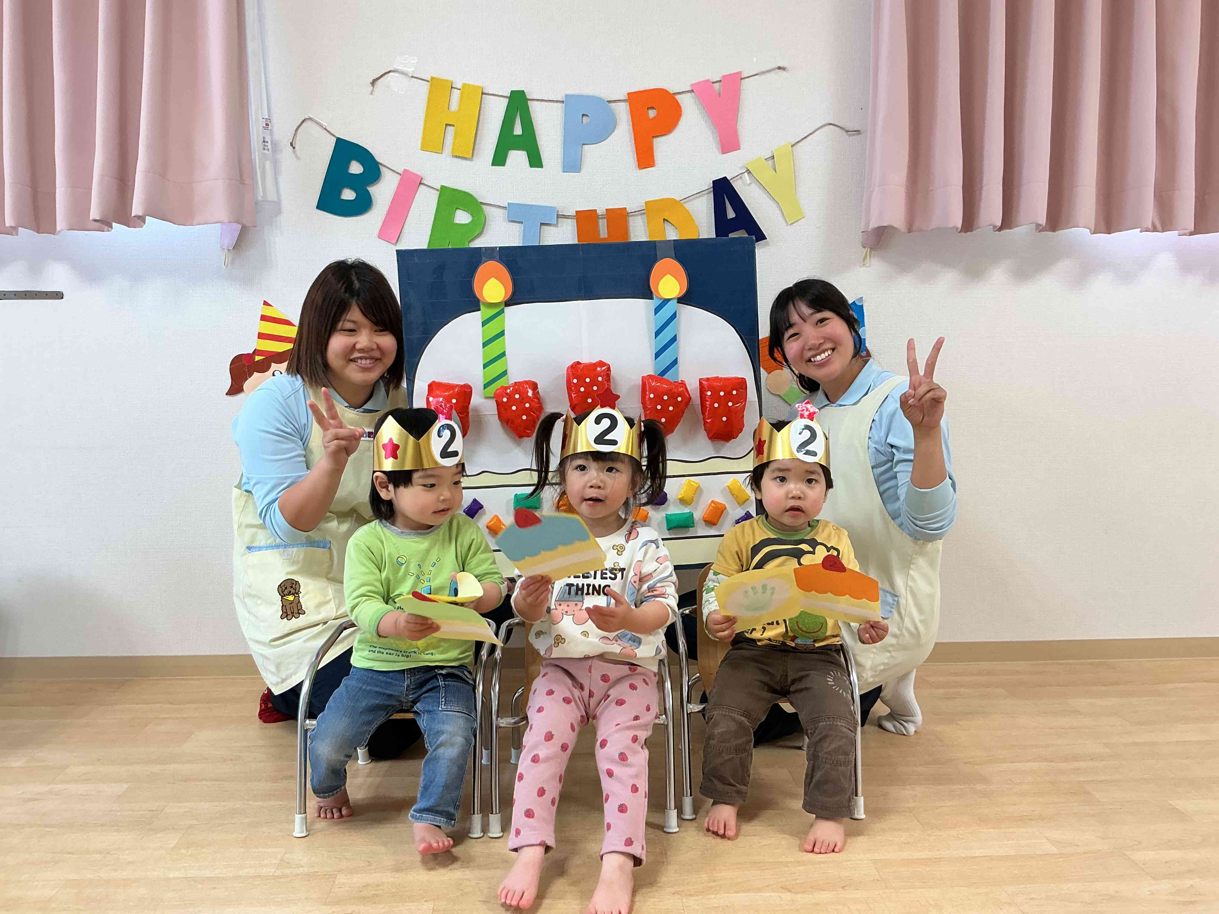 先生と一緒にハイチーズ！
