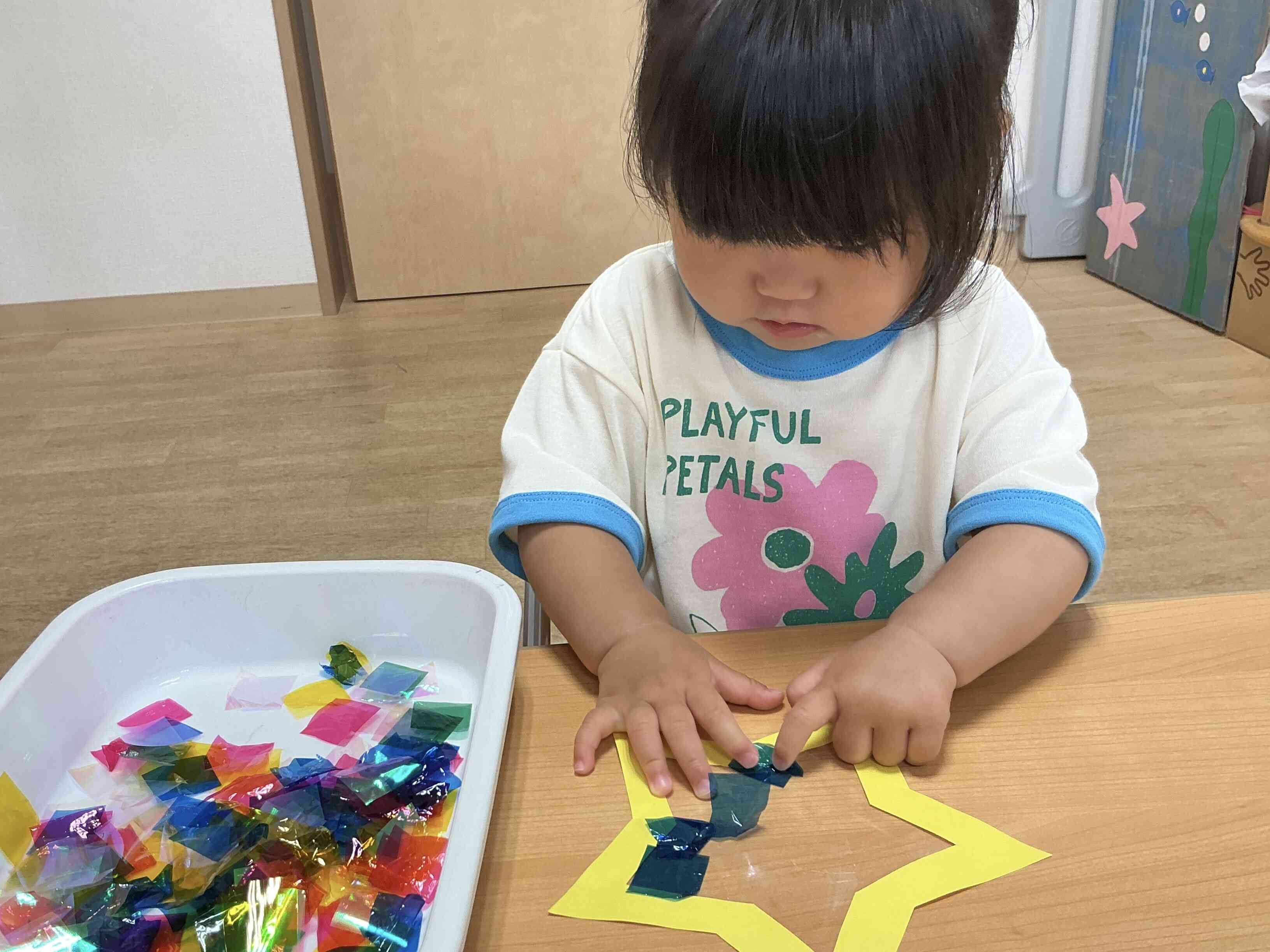 どこに貼ろうかな？