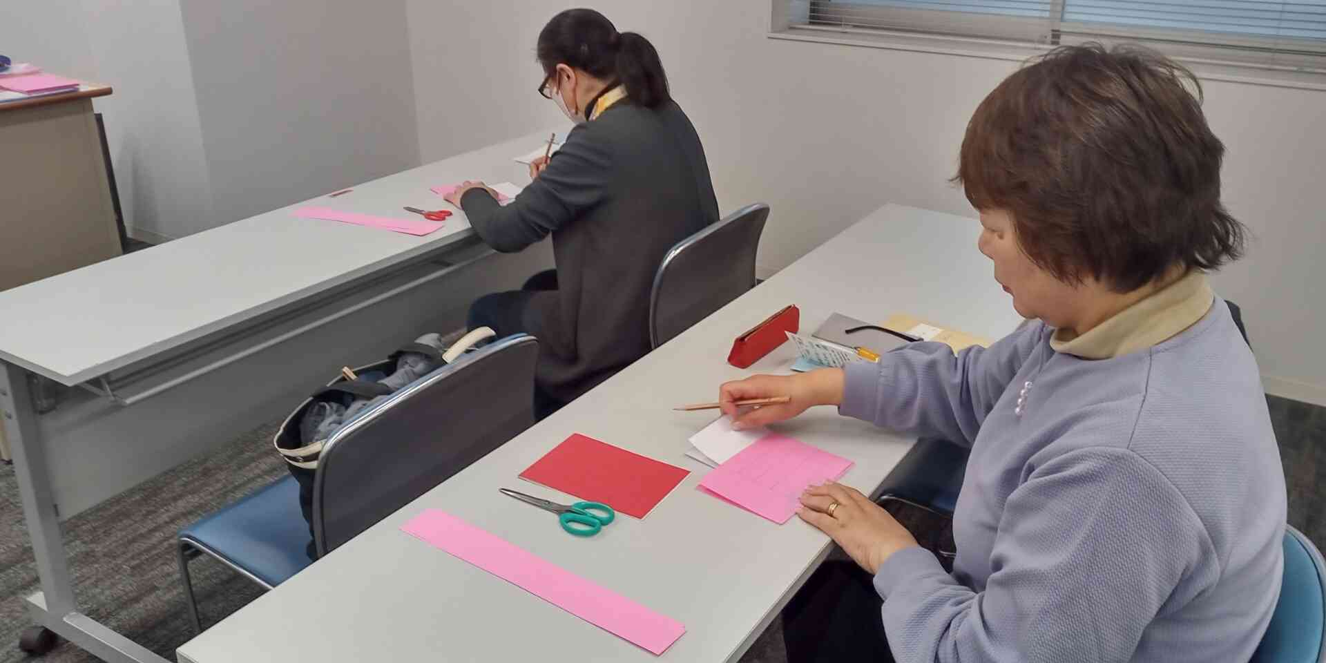 ハートのカバン作り