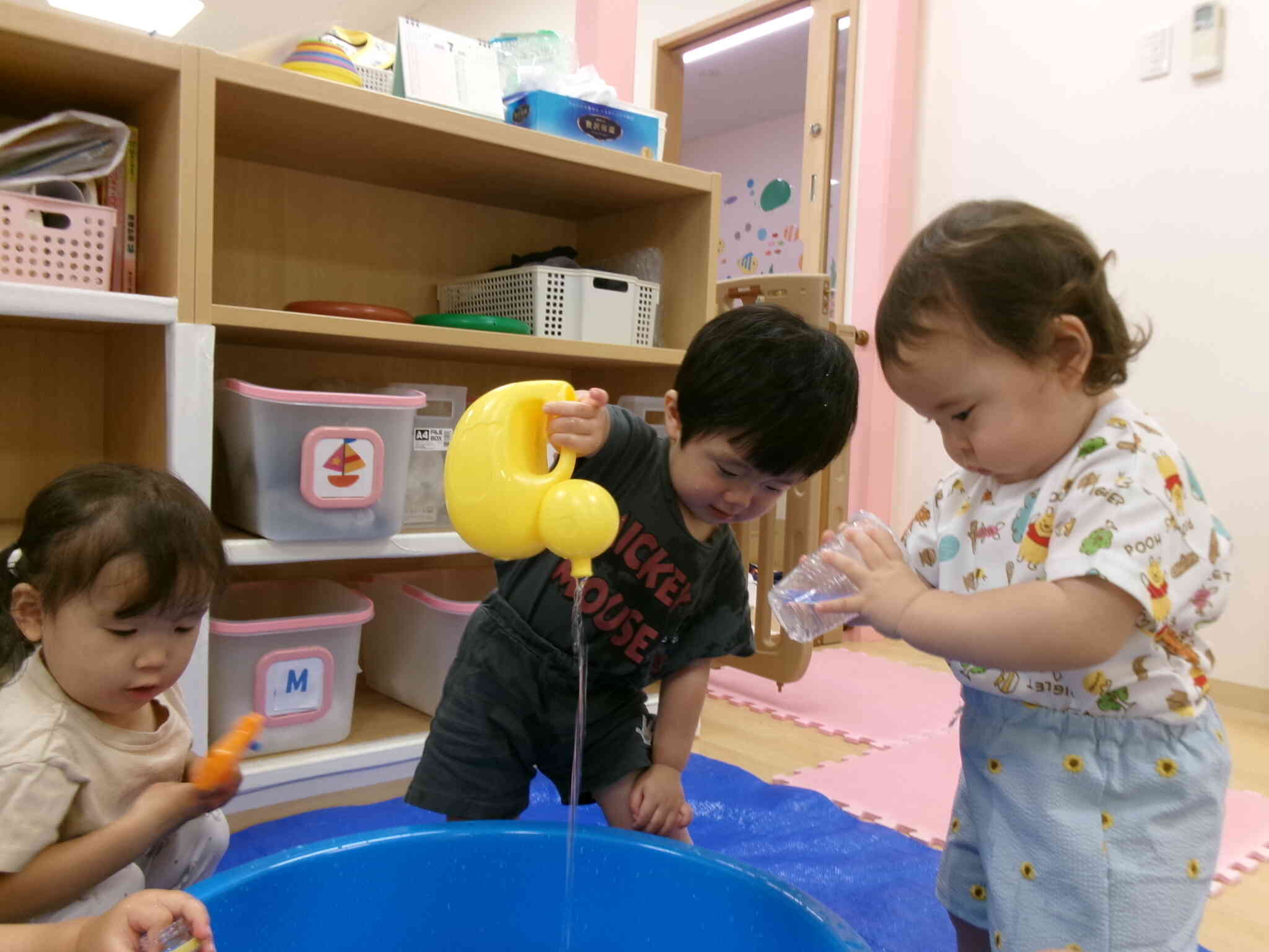 水遊びがはじまりました