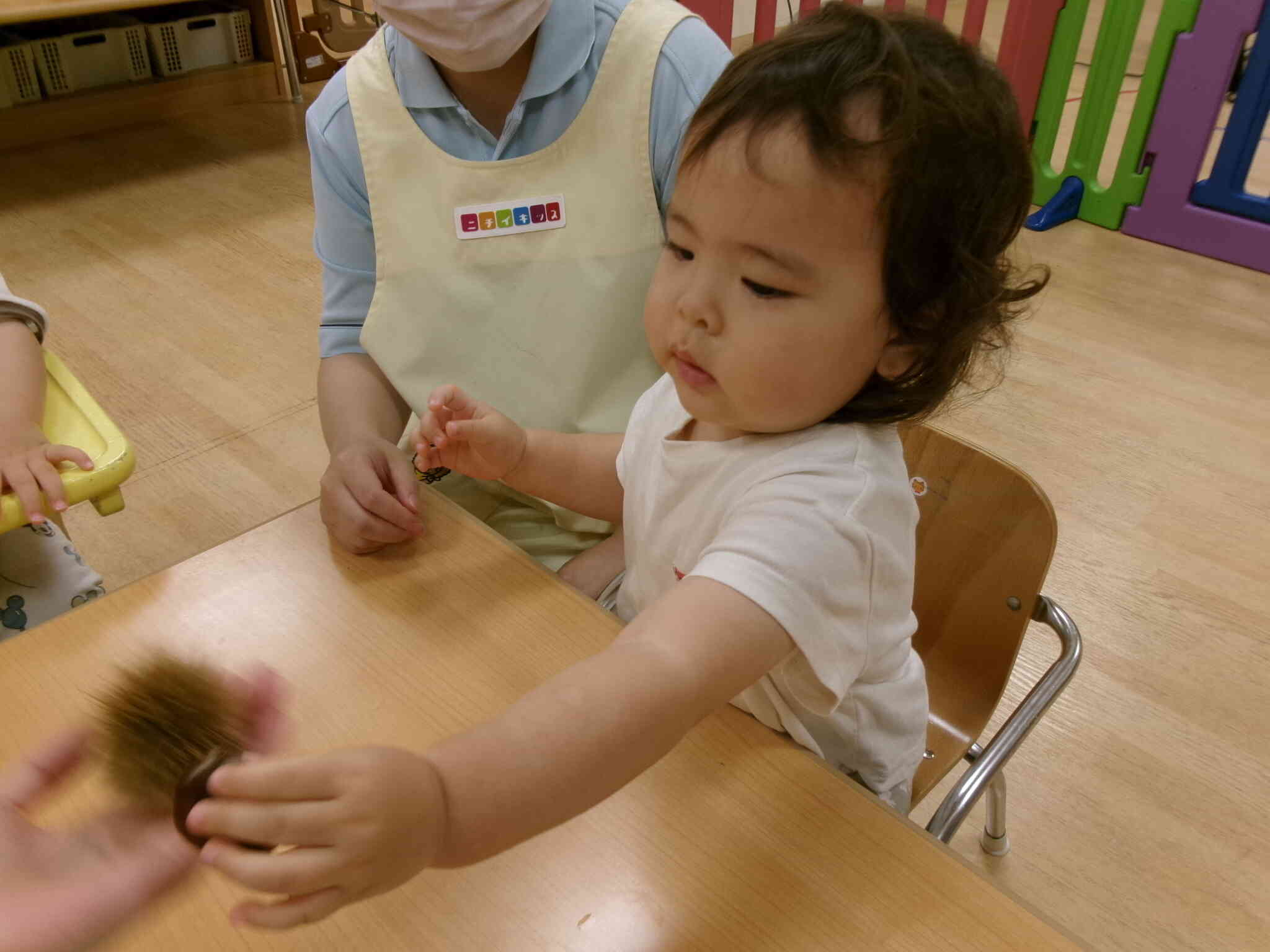 いがぐりタッチ大成功！