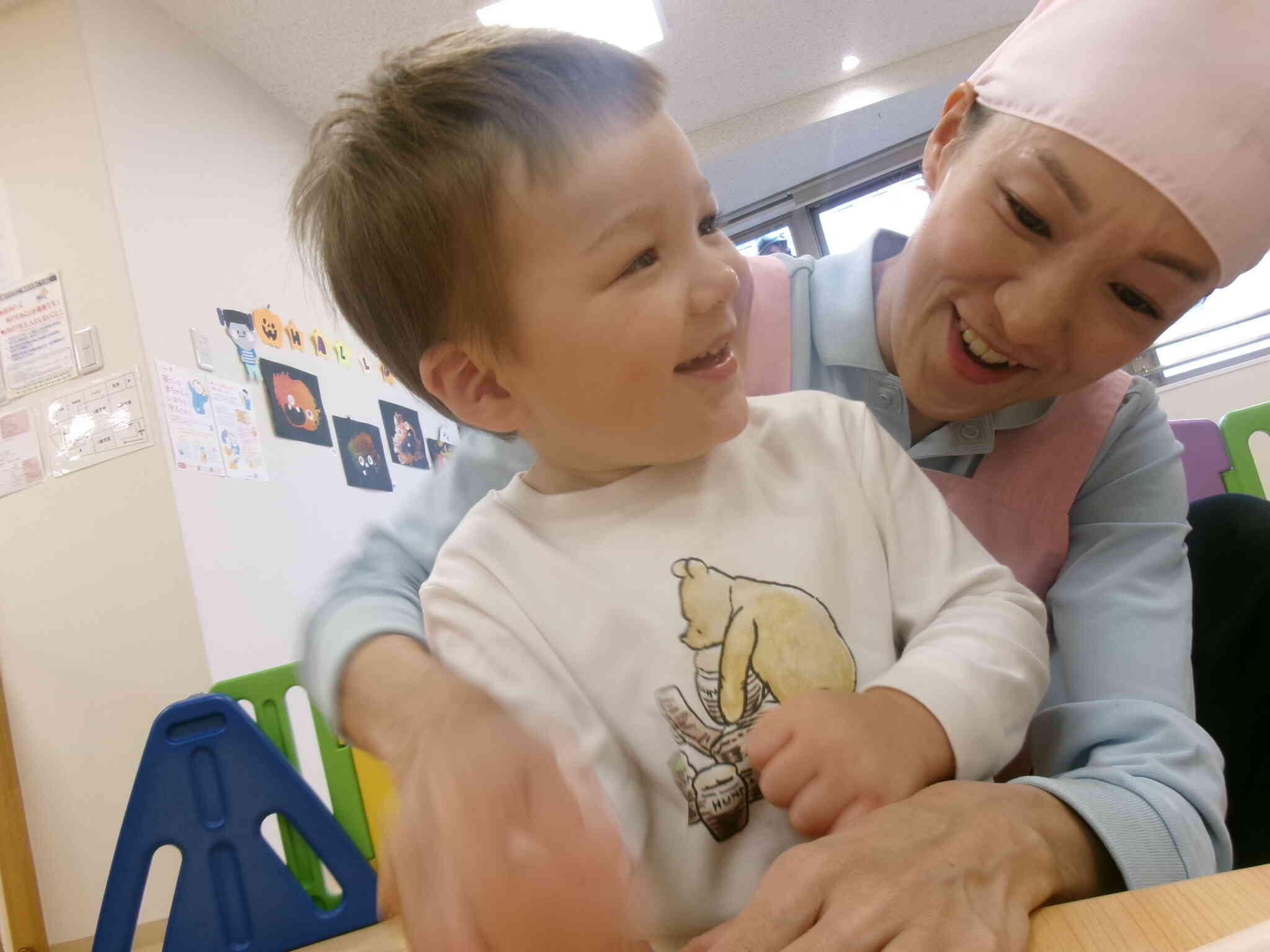 おやつ作りのお手伝いもしたよ。