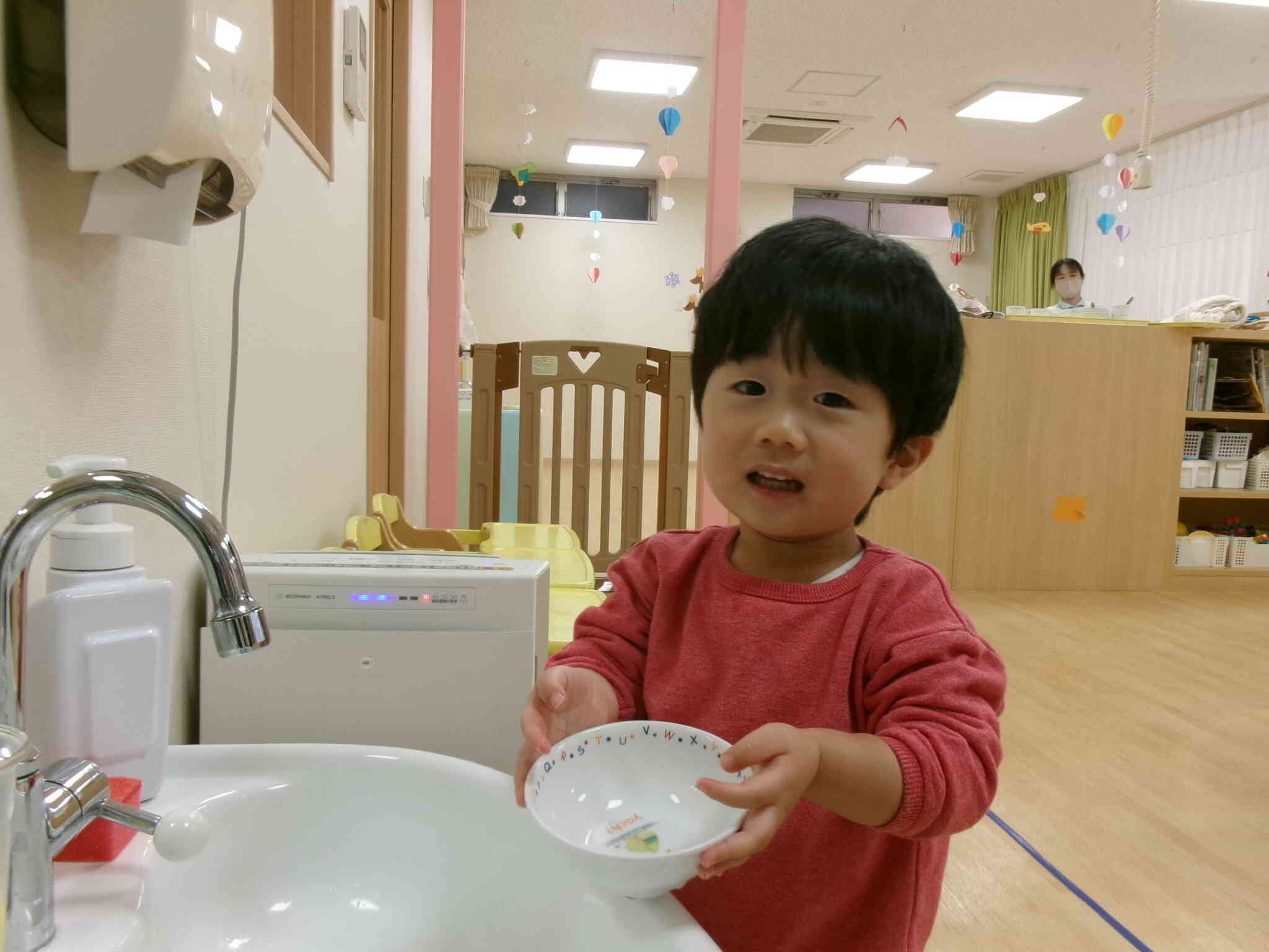 お皿がきれいになりましたー！