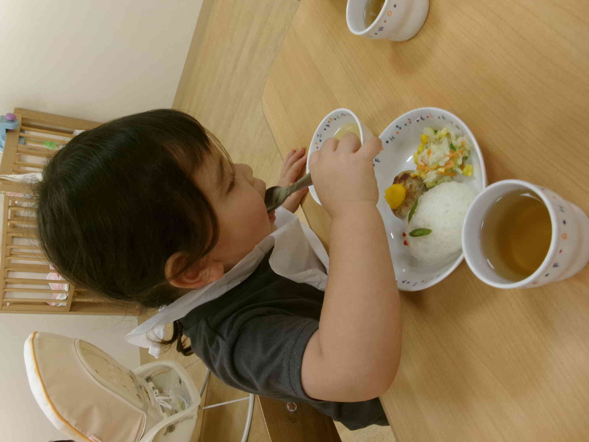 お月見給食最高だね。