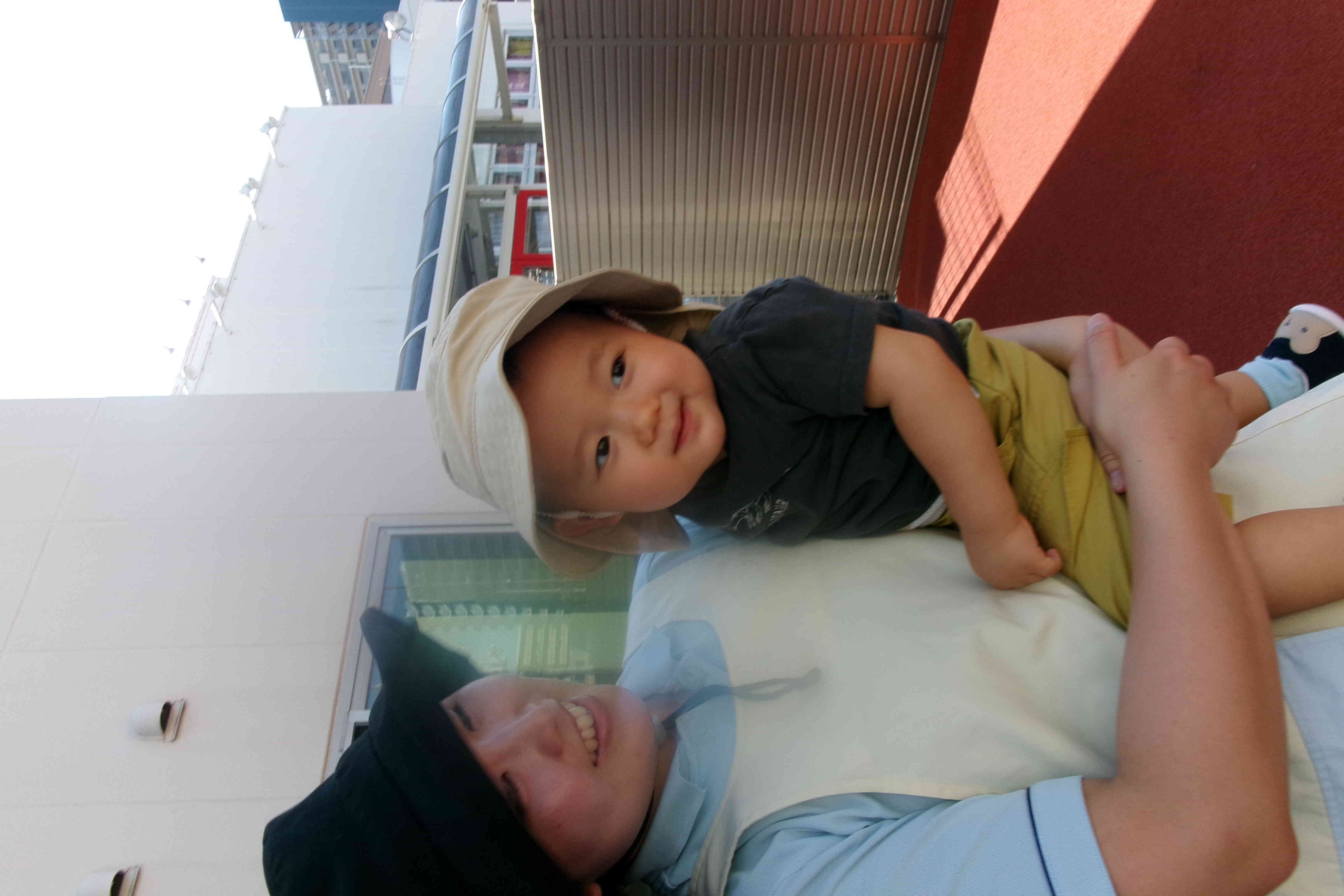 風が気持ちいね！