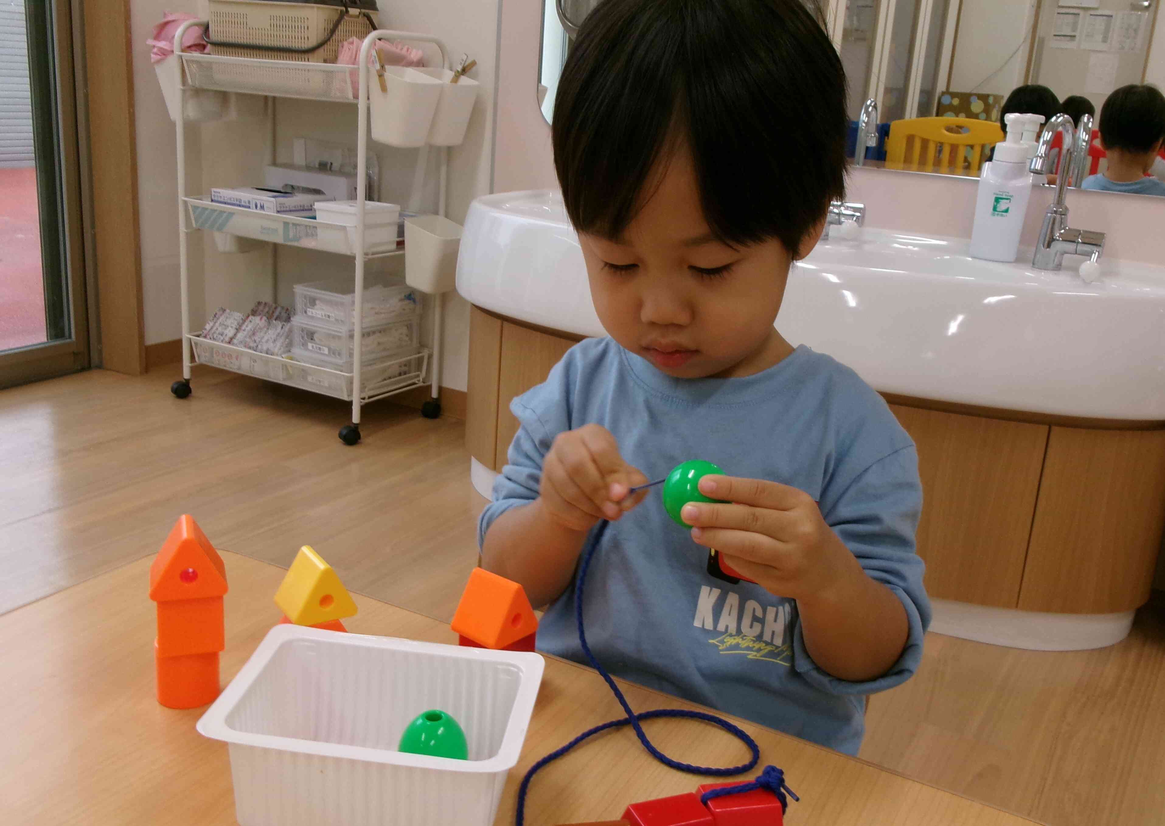 ひも通しに挑戦！