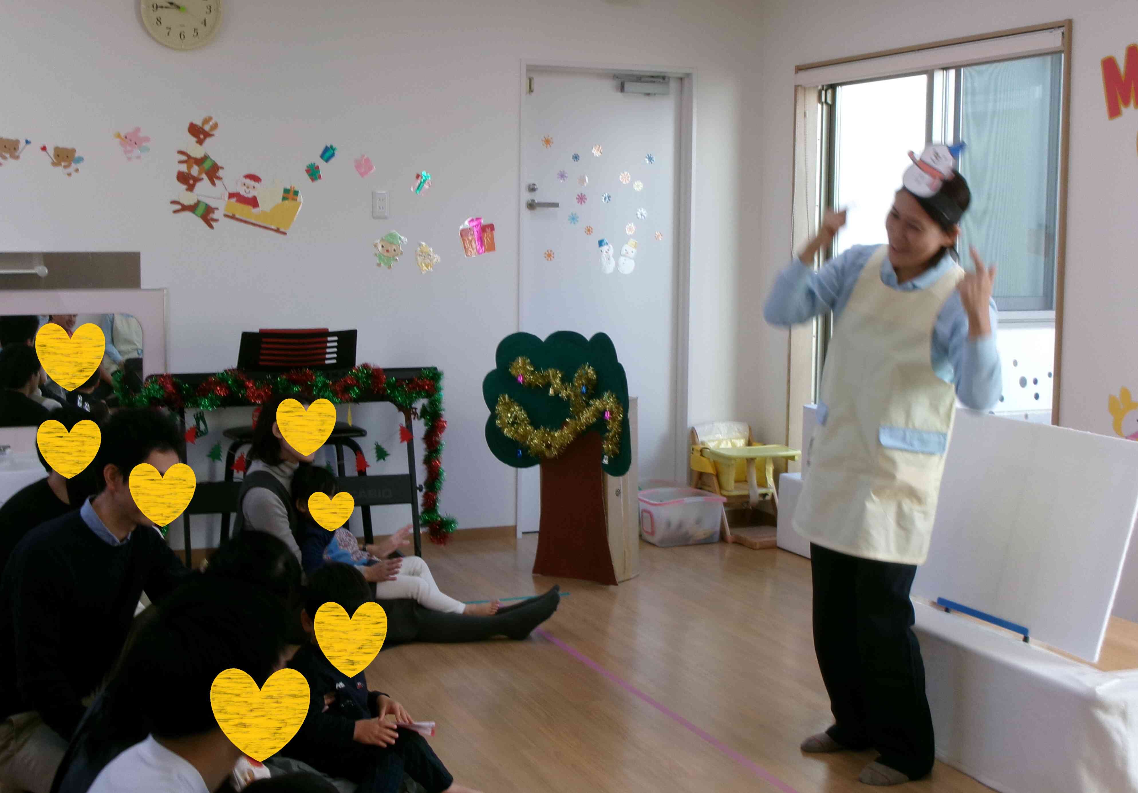 雪だるまのサンタクロース♪