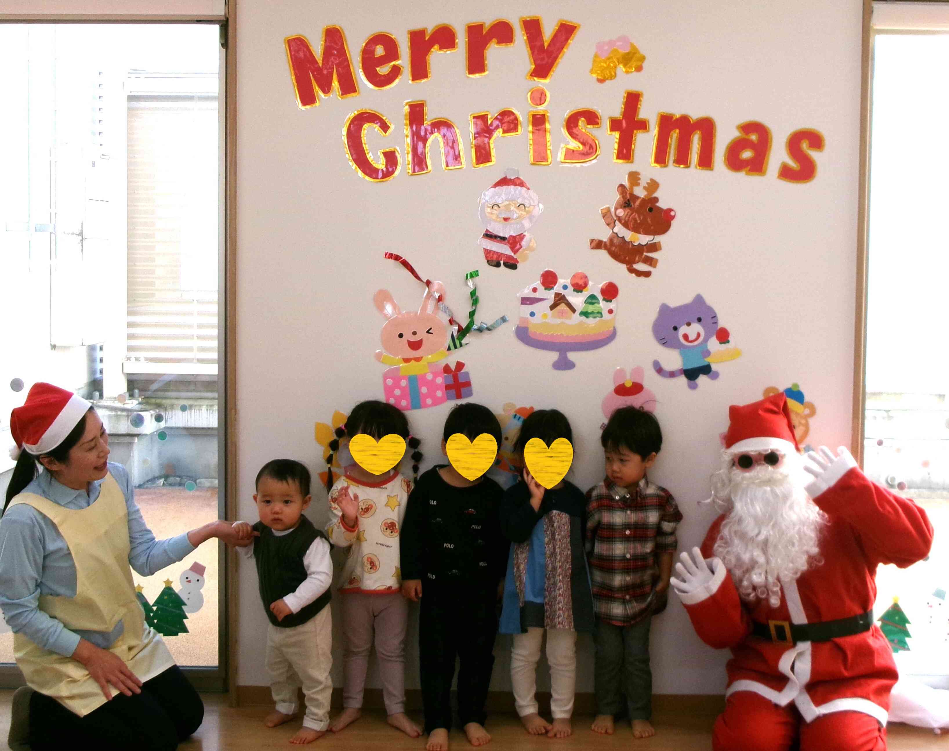 サンタさんと記念撮影♪