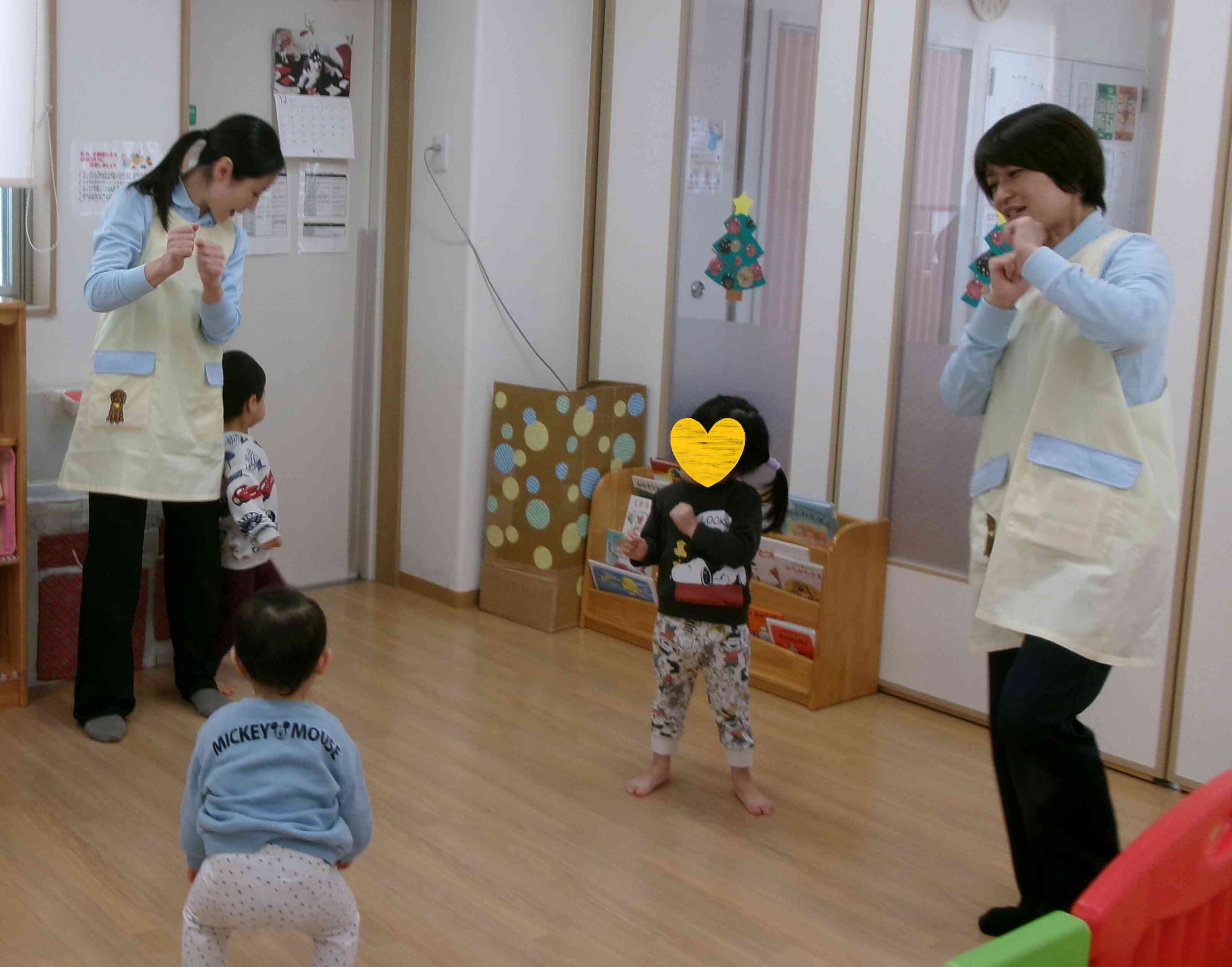 最後にクリスマスのダンスしたよ！