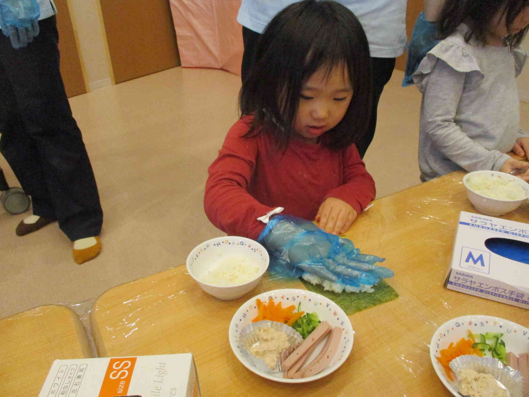 恵方巻作りにチャレンジ！