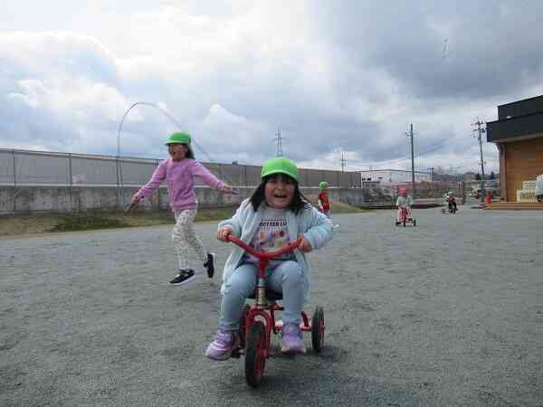 三輪車たのしい~!