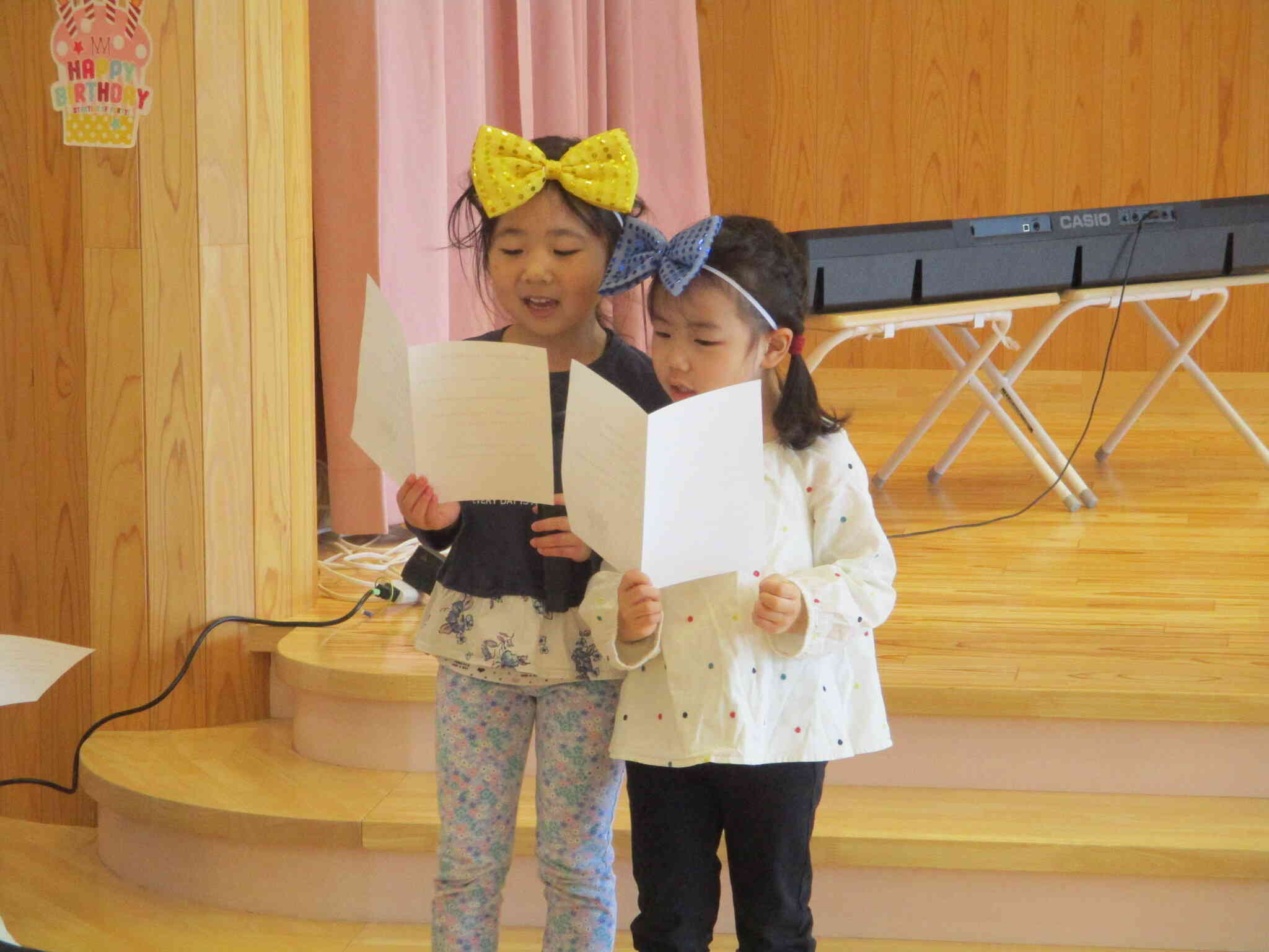 きりん組さん、司会頑張ってます！
