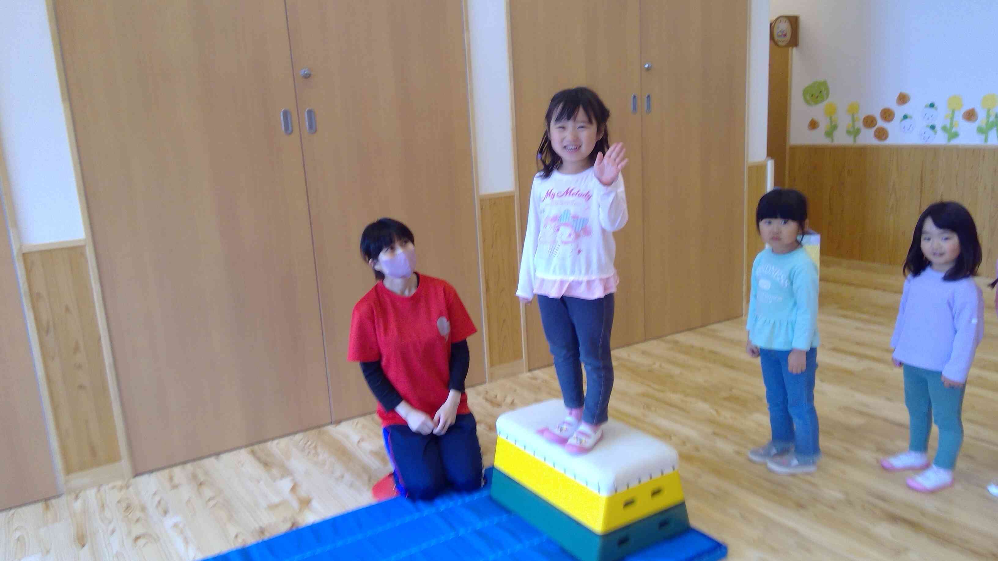私がこれからジャンプします。
