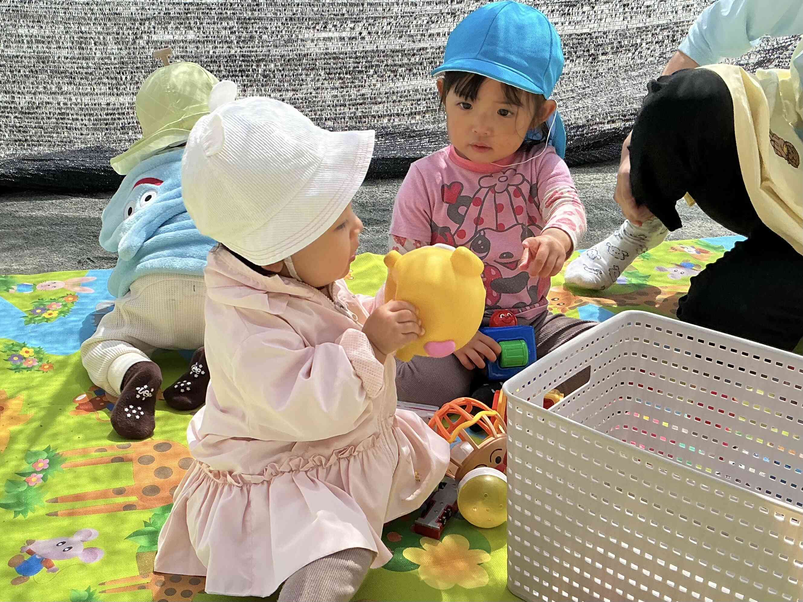 戸外遊び　ひよこ組（0歳児）