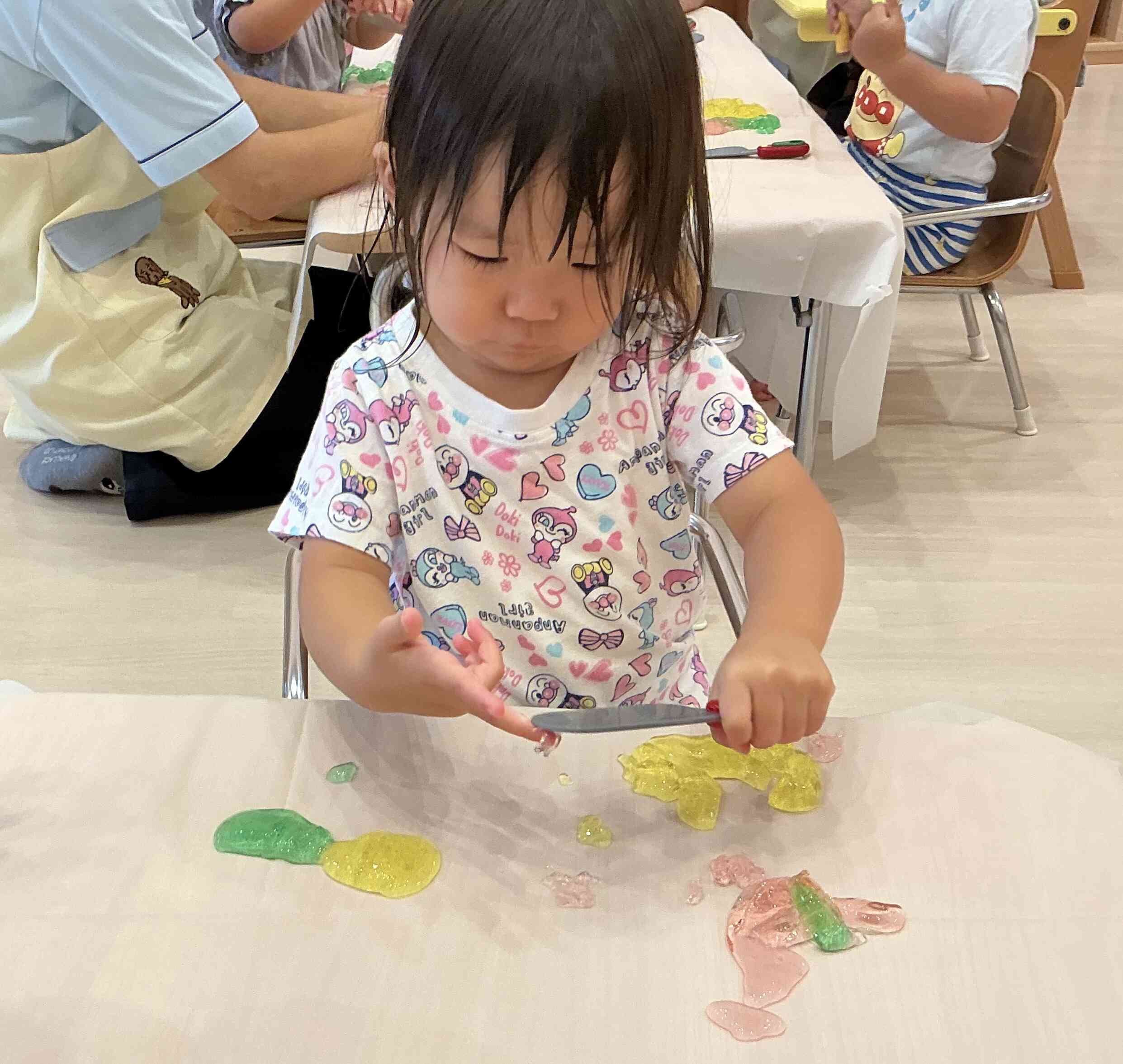 感触遊び　あひる組（1歳児）